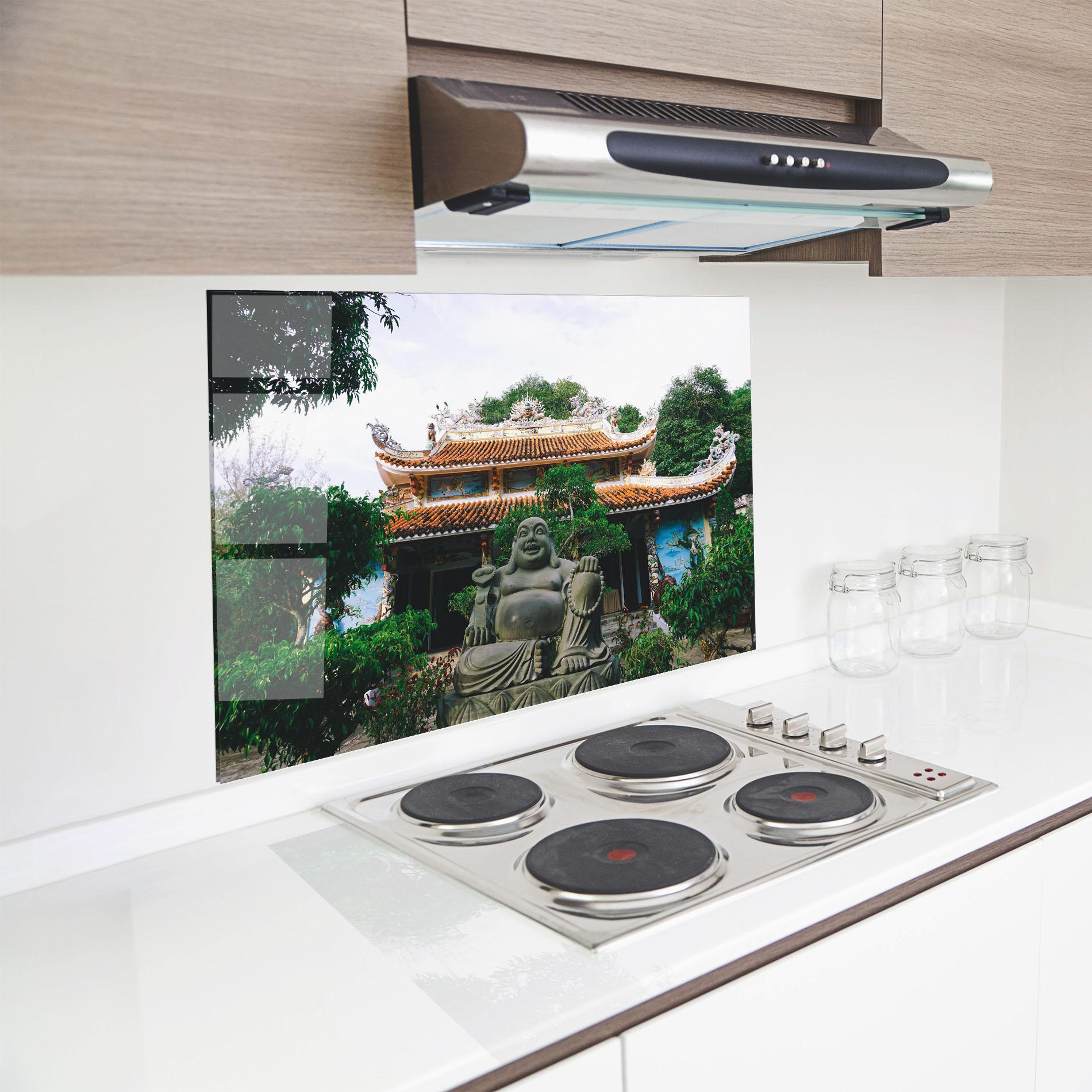 Стъклен панел за кухня Danang S Marble mockup 8