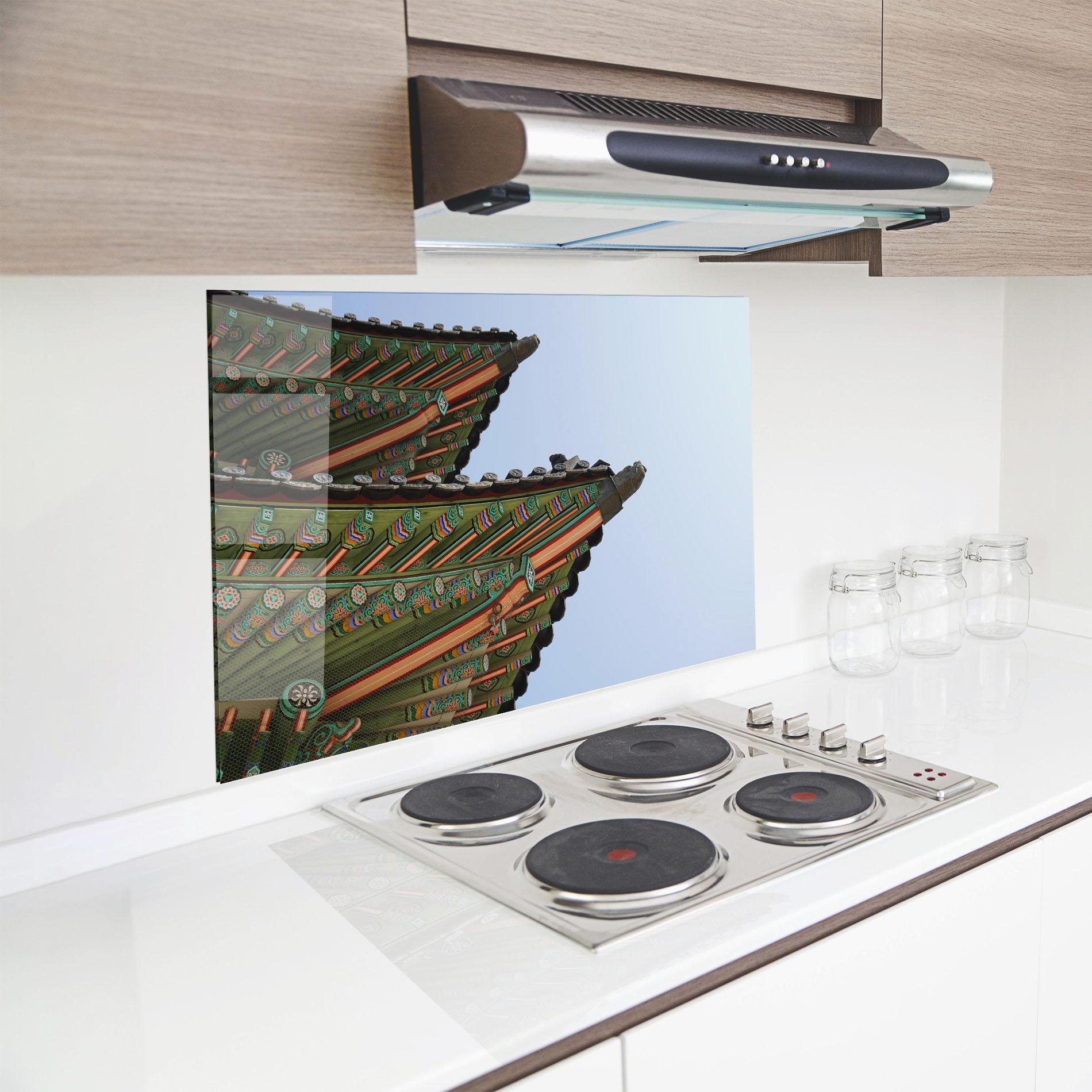 Стъклен панел за кухня Gyeongbokgung View mockup 8