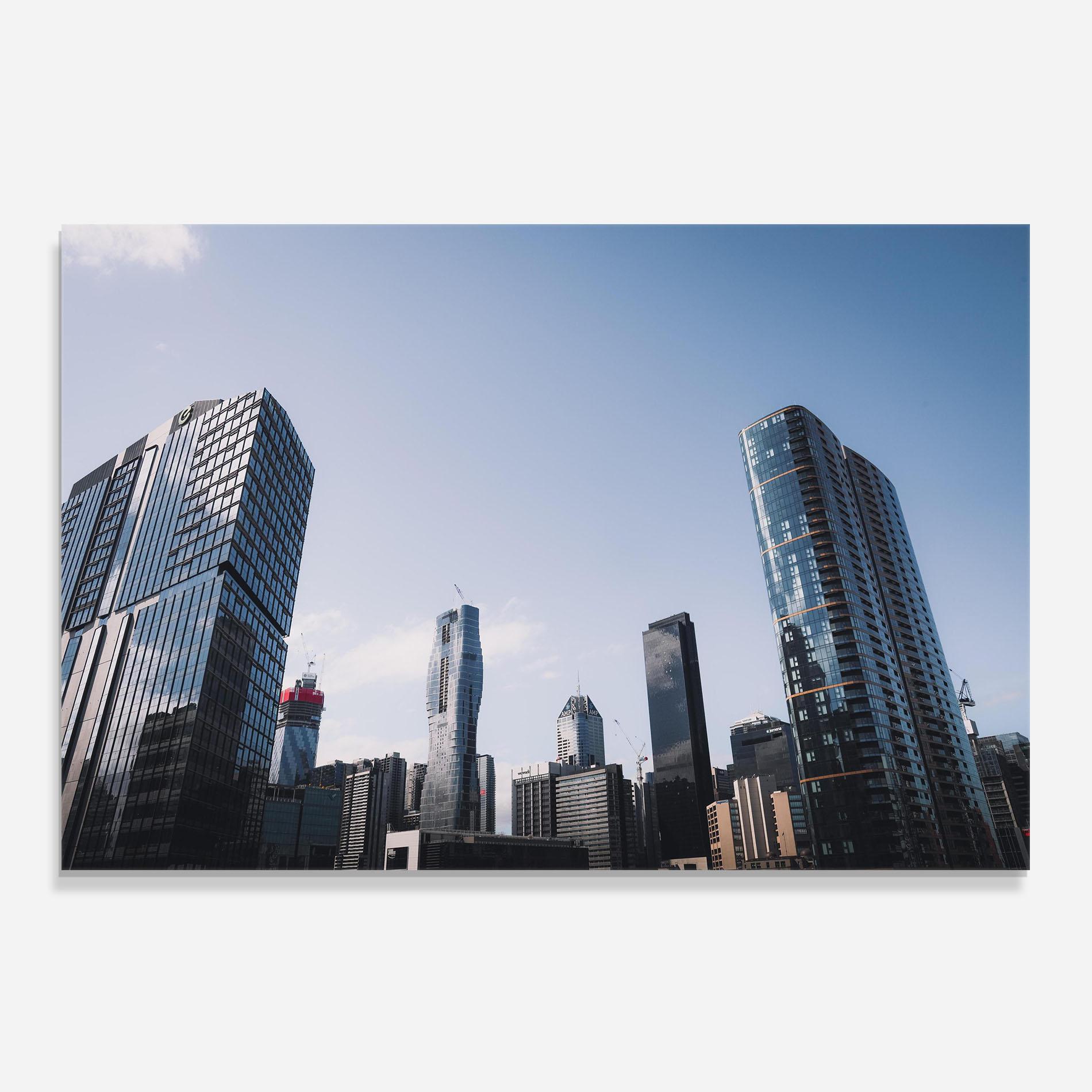 Стъклен панел за кухня Business Building mockup 0