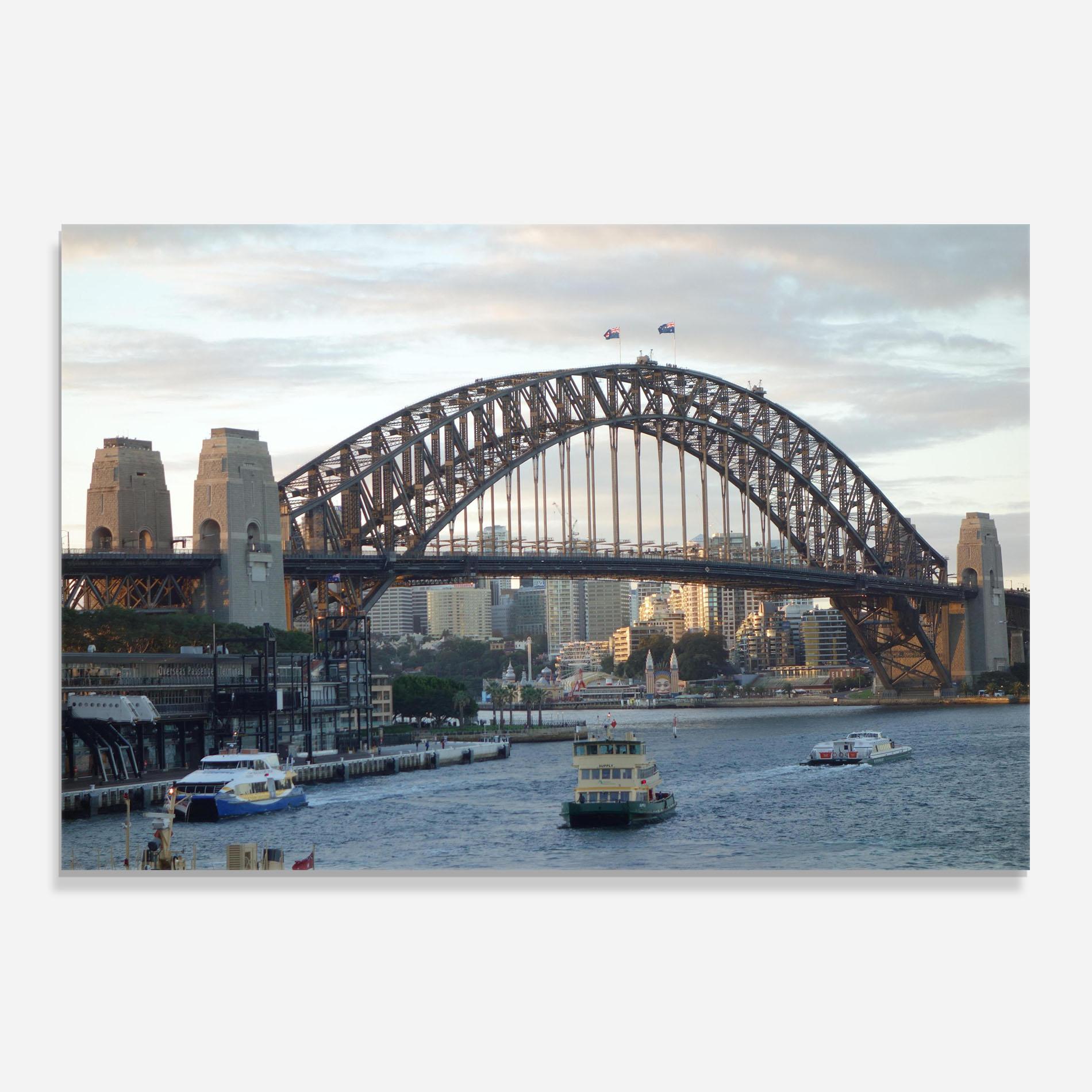 Стъклен панел за кухня Harbour Bridge View mockup 0