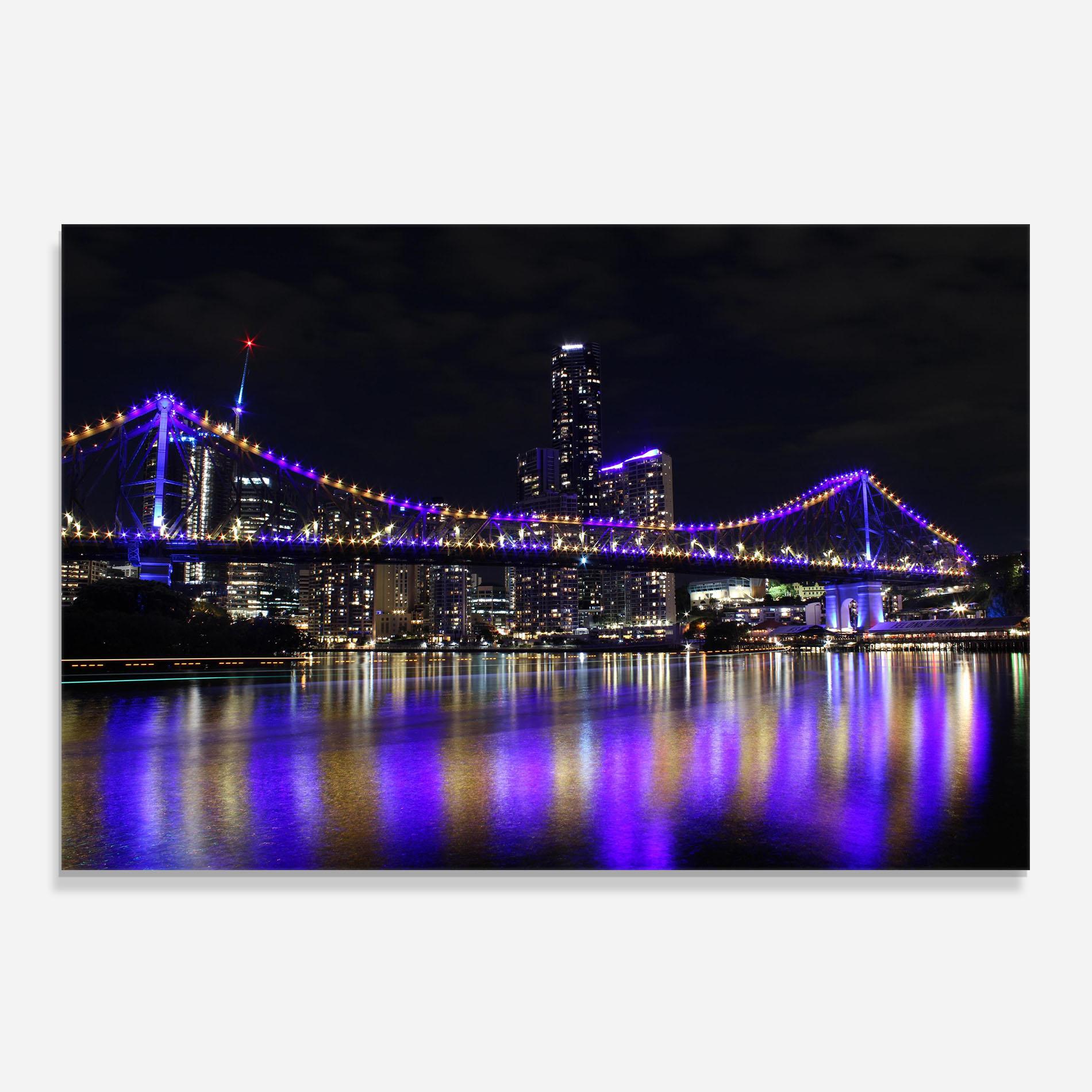 Стъклен панел за кухня Story Bridge mockup 0