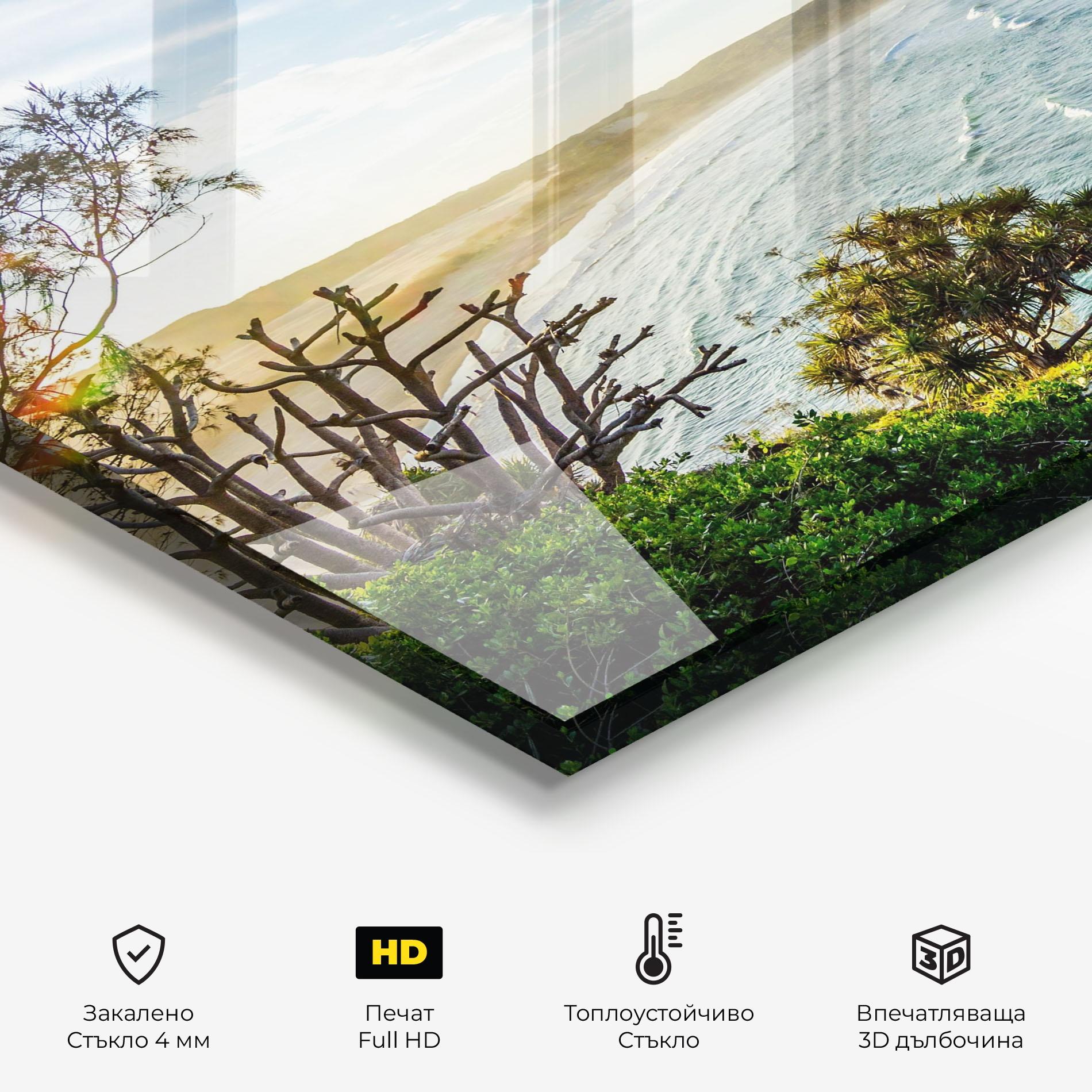 Стъклен панел за кухня Australian View mockup 2