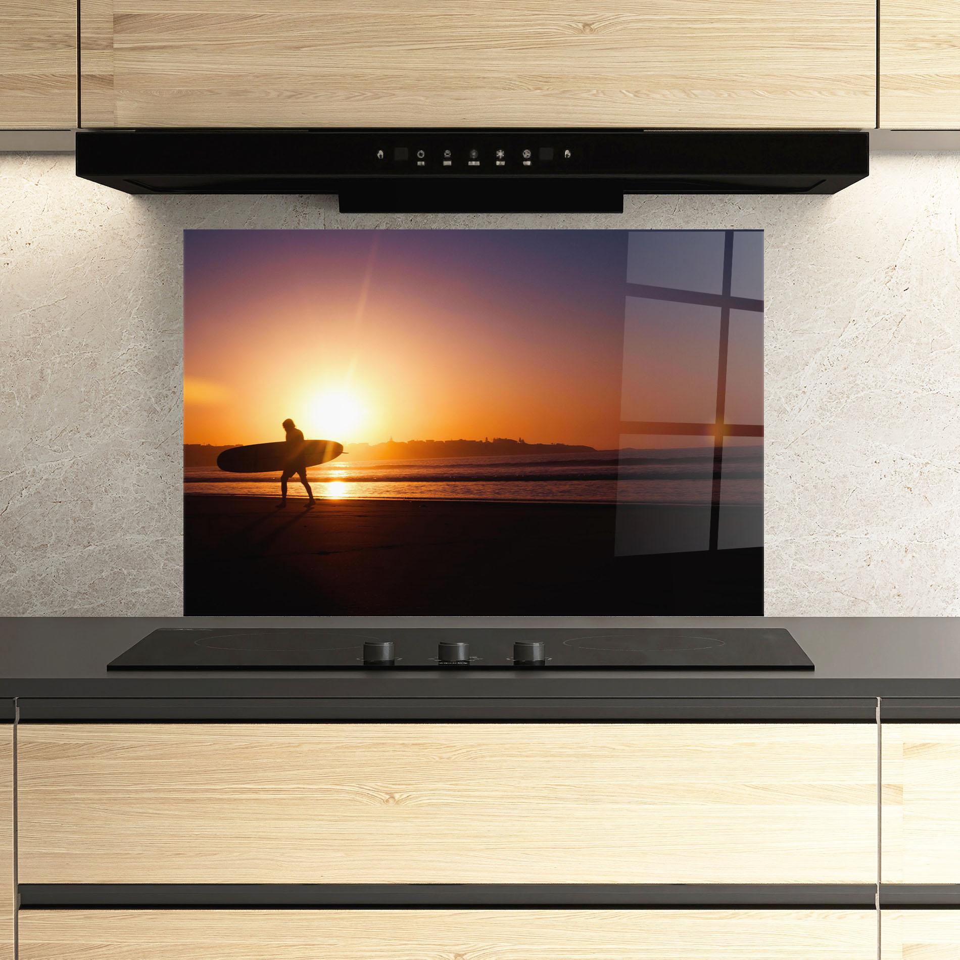 Стъклен панел за кухня Australian Sunset mockup 3