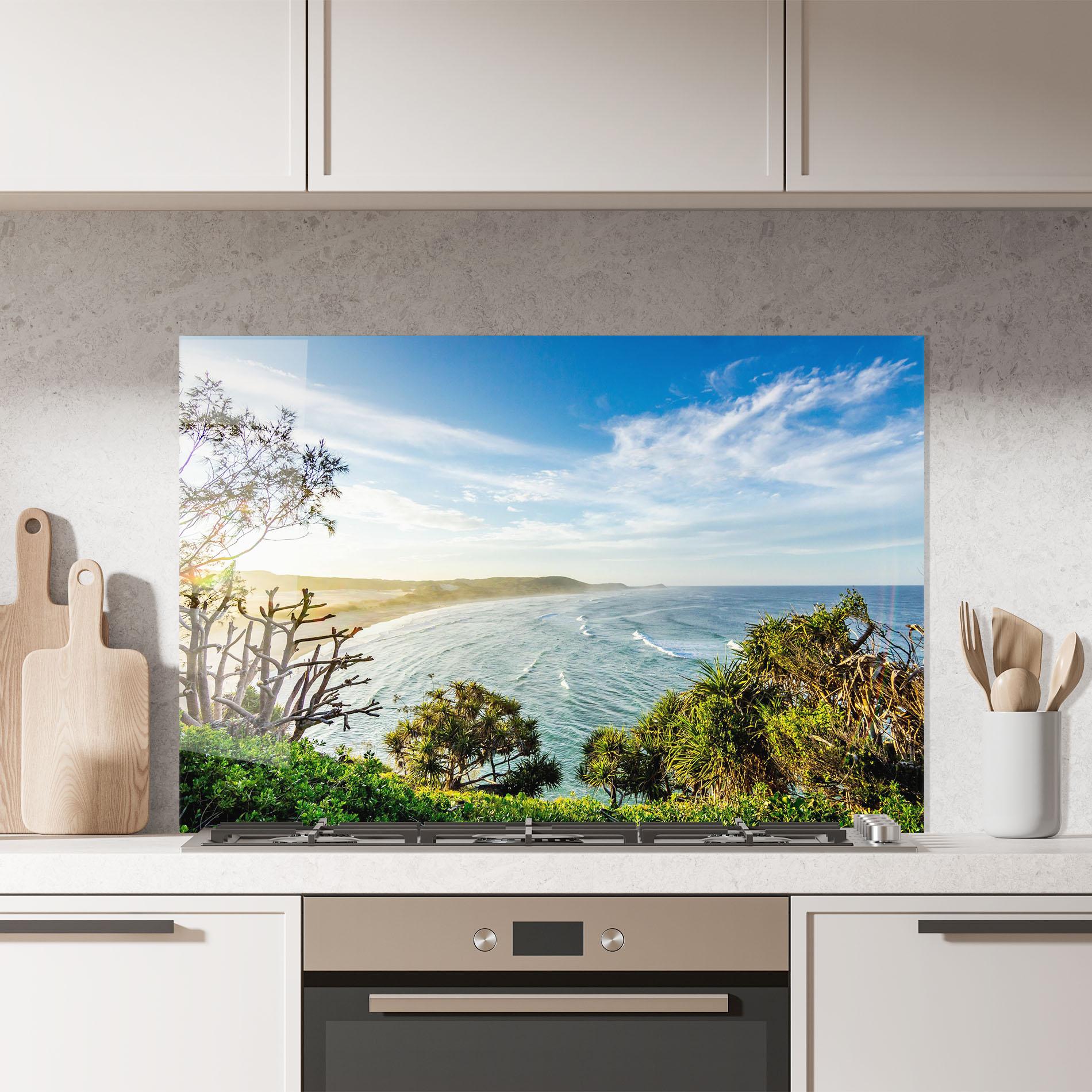 Стъклен панел за кухня Australian View mockup 7