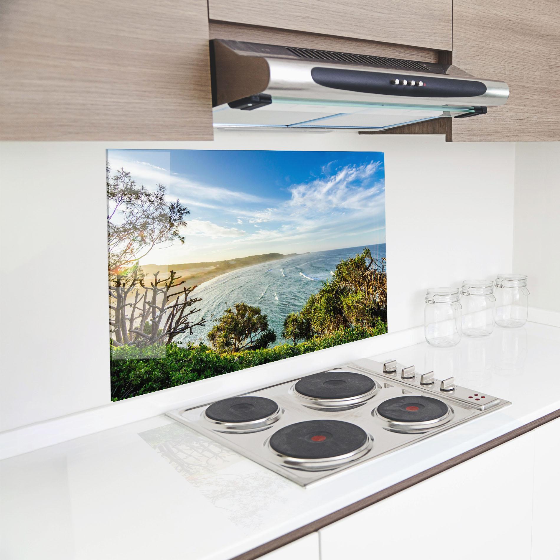 Стъклен панел за кухня Australian View mockup 8