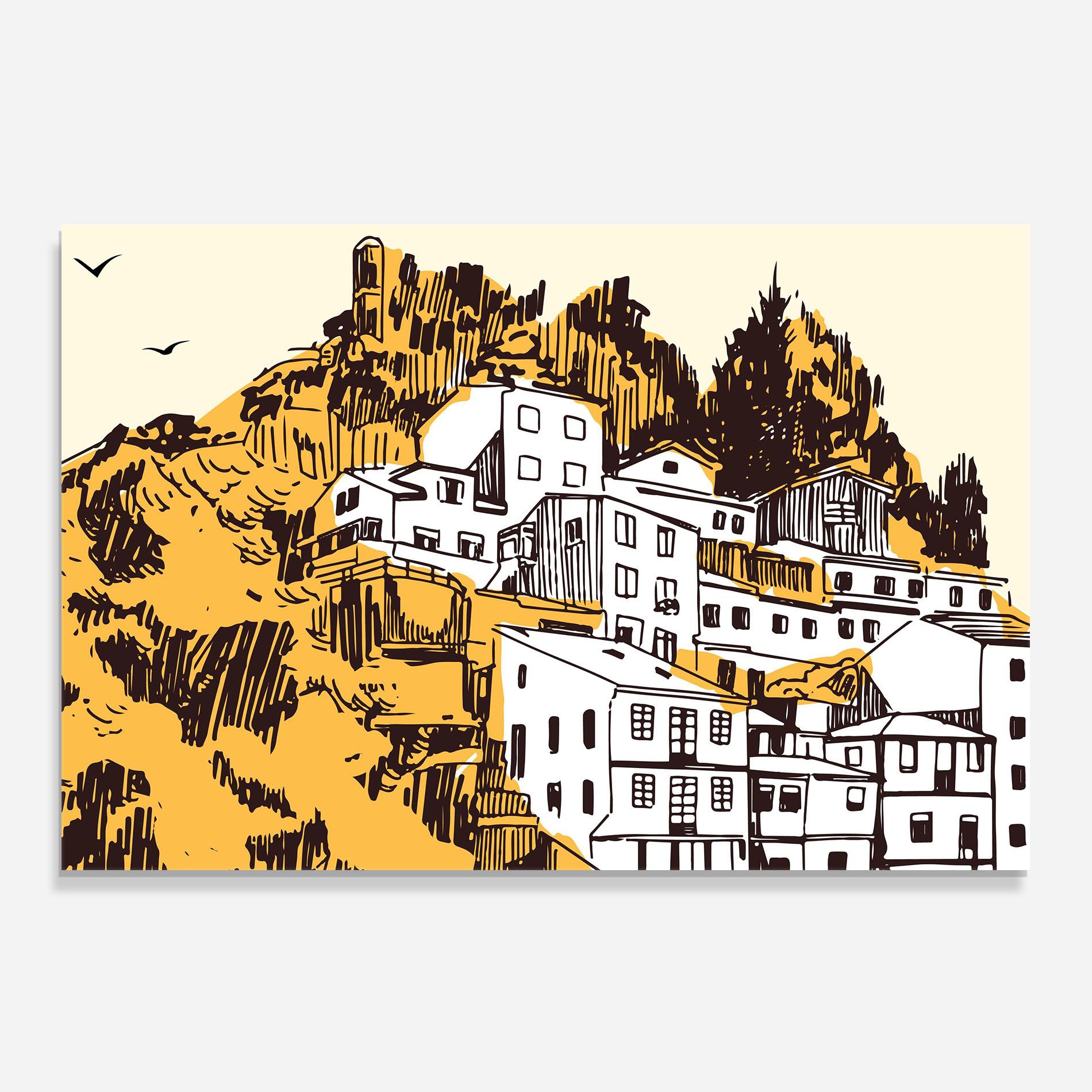 Стъклен панел за кухня Asturias City mockup 0