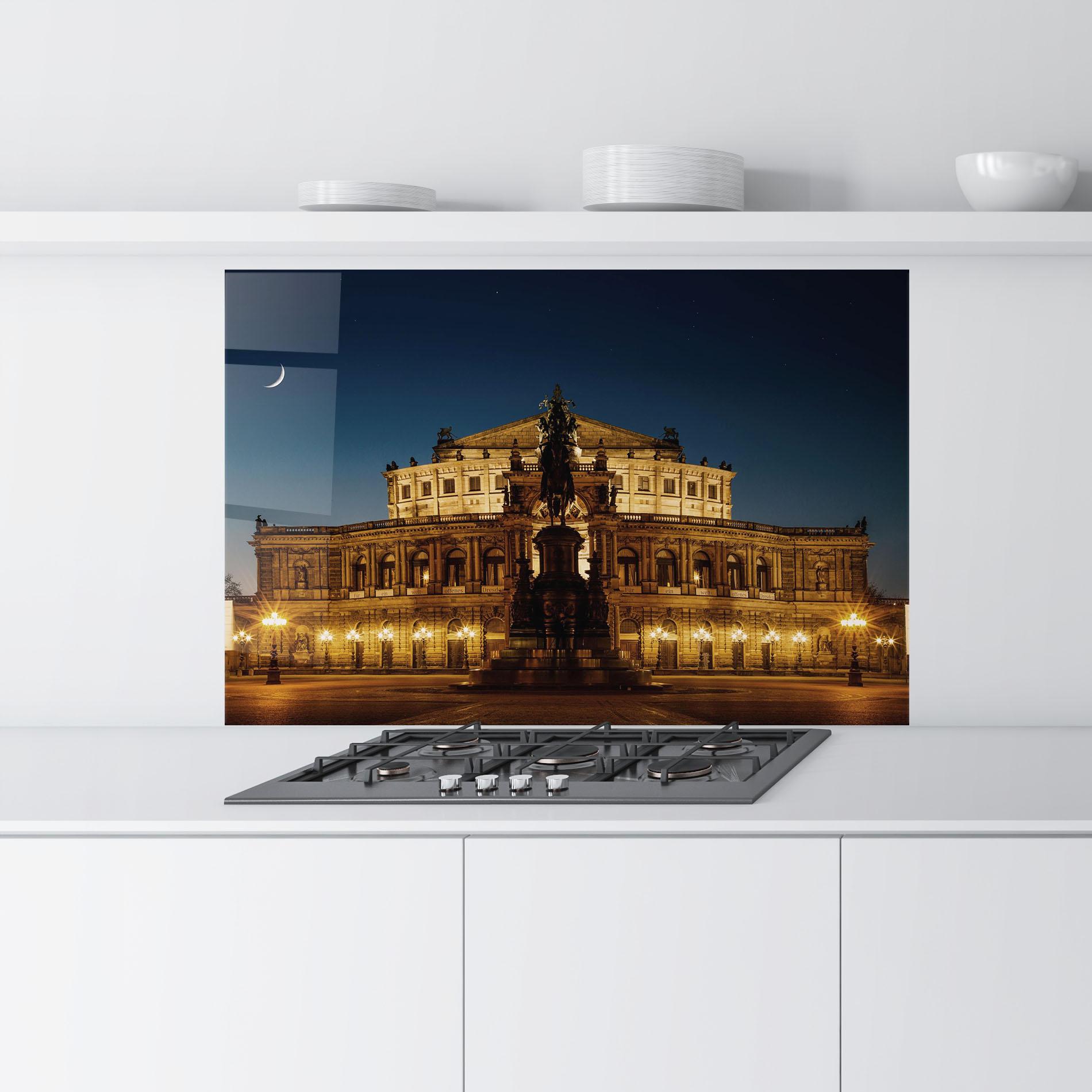 Стъклен панел за кухня Dresden Opera mockup 9