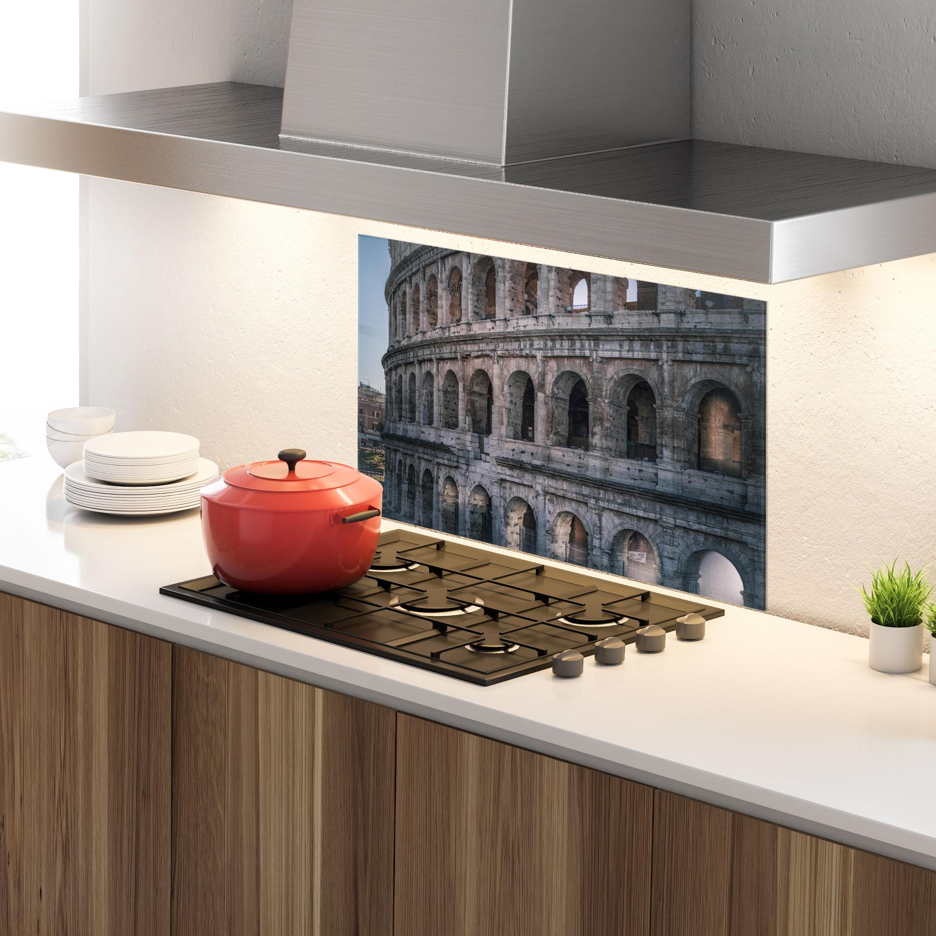 Стъклен панел за кухня Colosseum Roma mockup 4