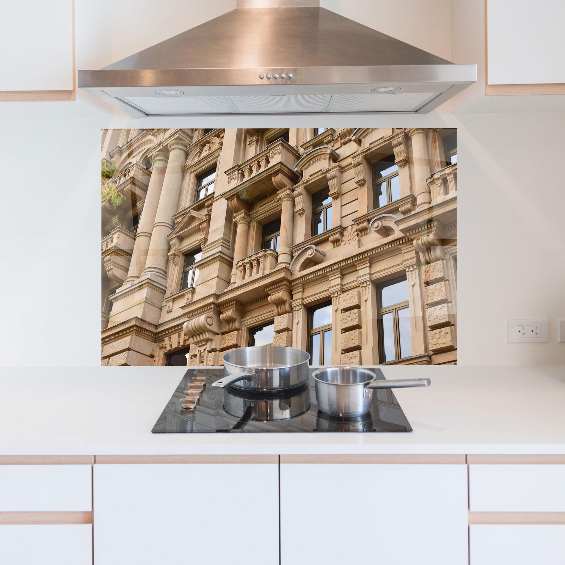 Стъклен панел за кухня Frankfurt Building mockup 5