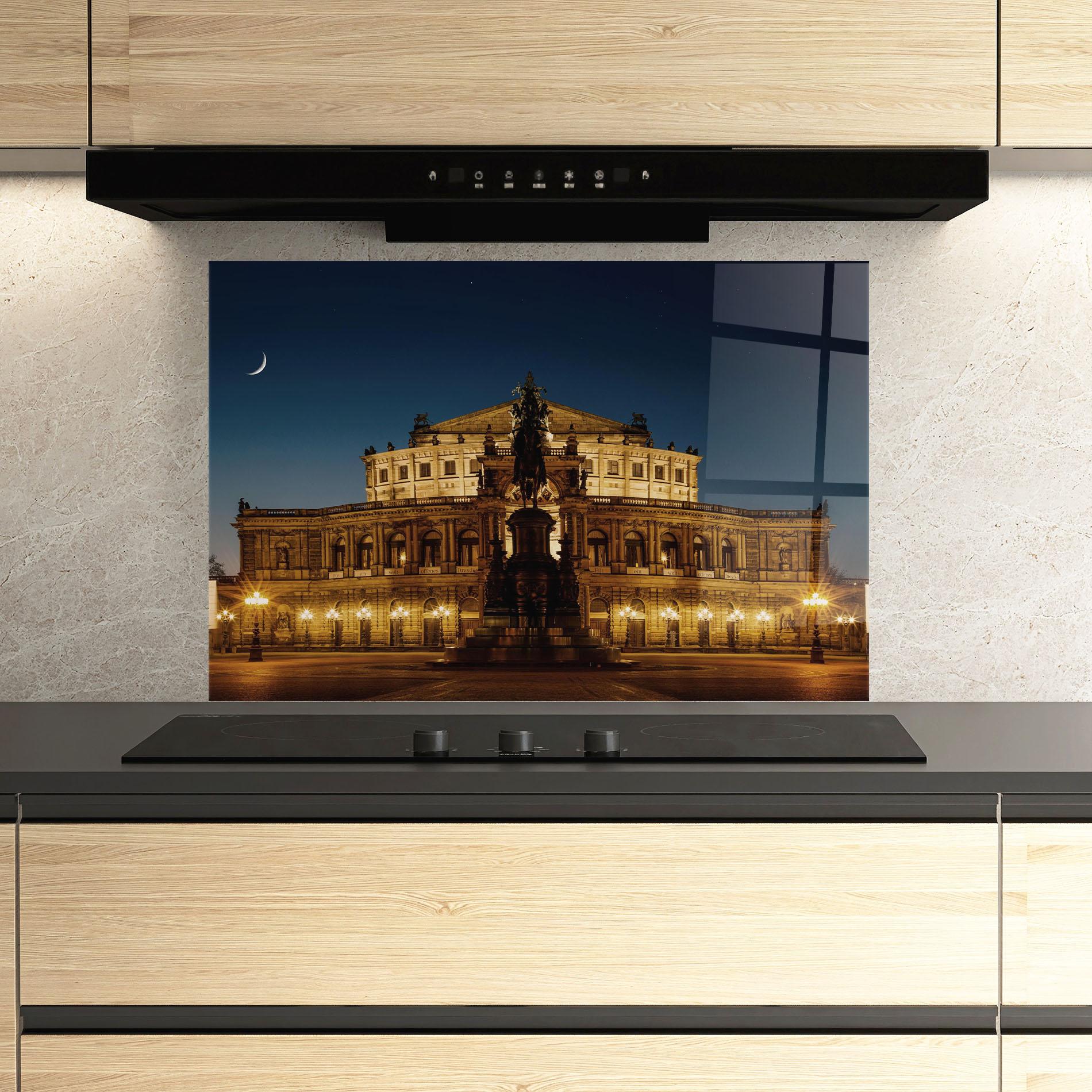 Стъклен панел за кухня Dresden Opera mockup 3