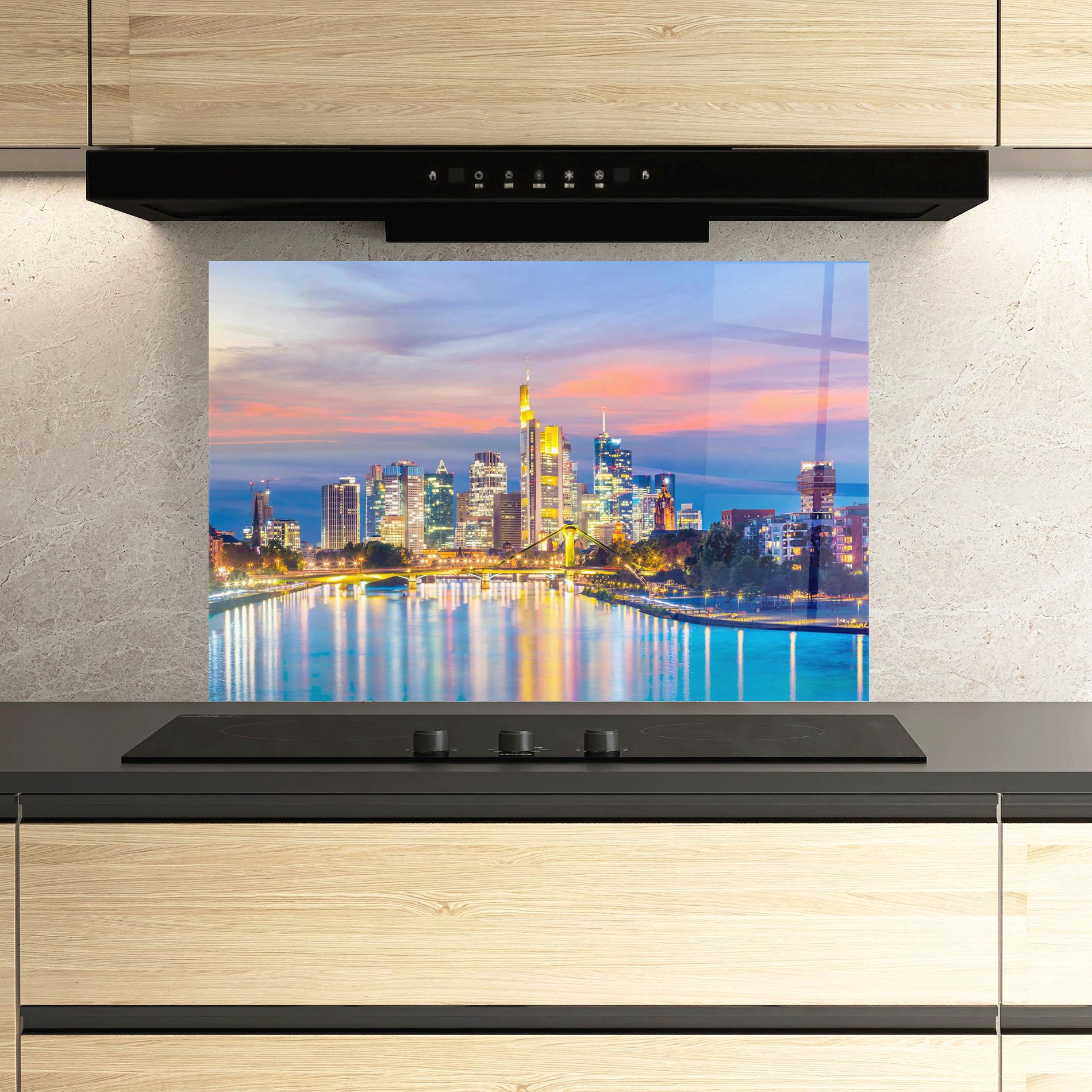 Стъклен панел за кухня Germany Sunset mockup 3