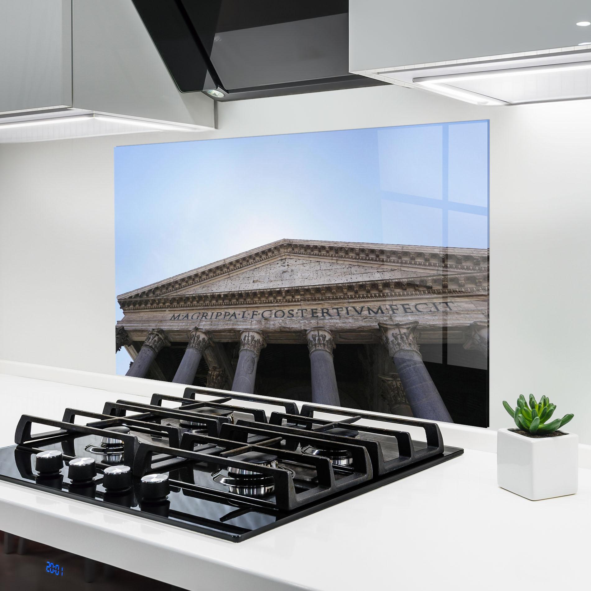 Стъклен панел за кухня Daylight Roman Pantheon mockup 6