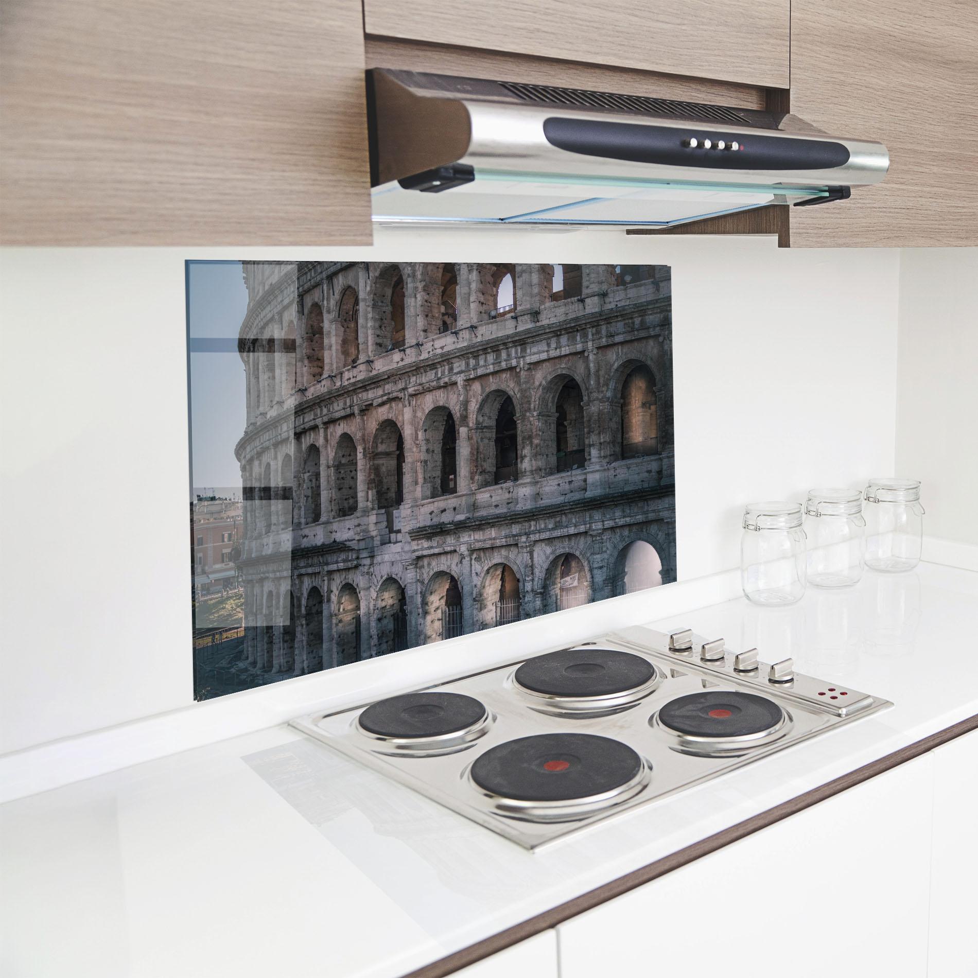 Стъклен панел за кухня Colosseum Roma mockup 8