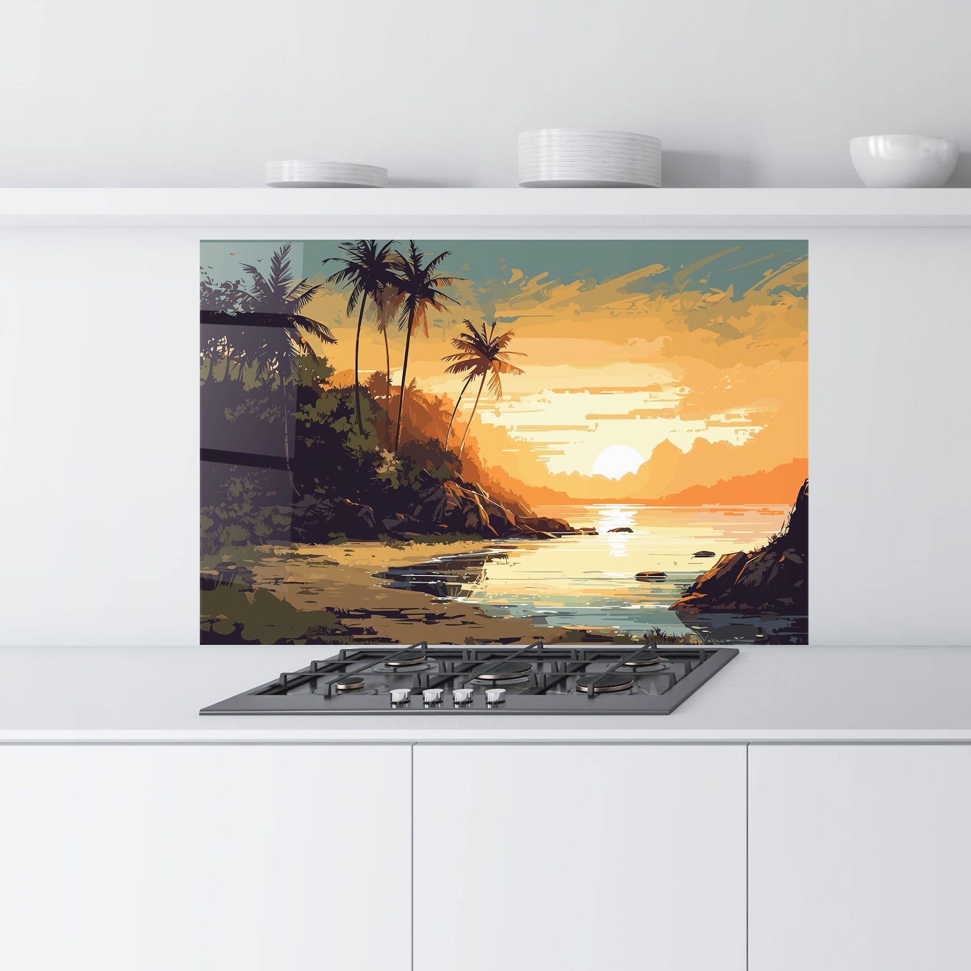 Green Yellow Sunset mockup 9