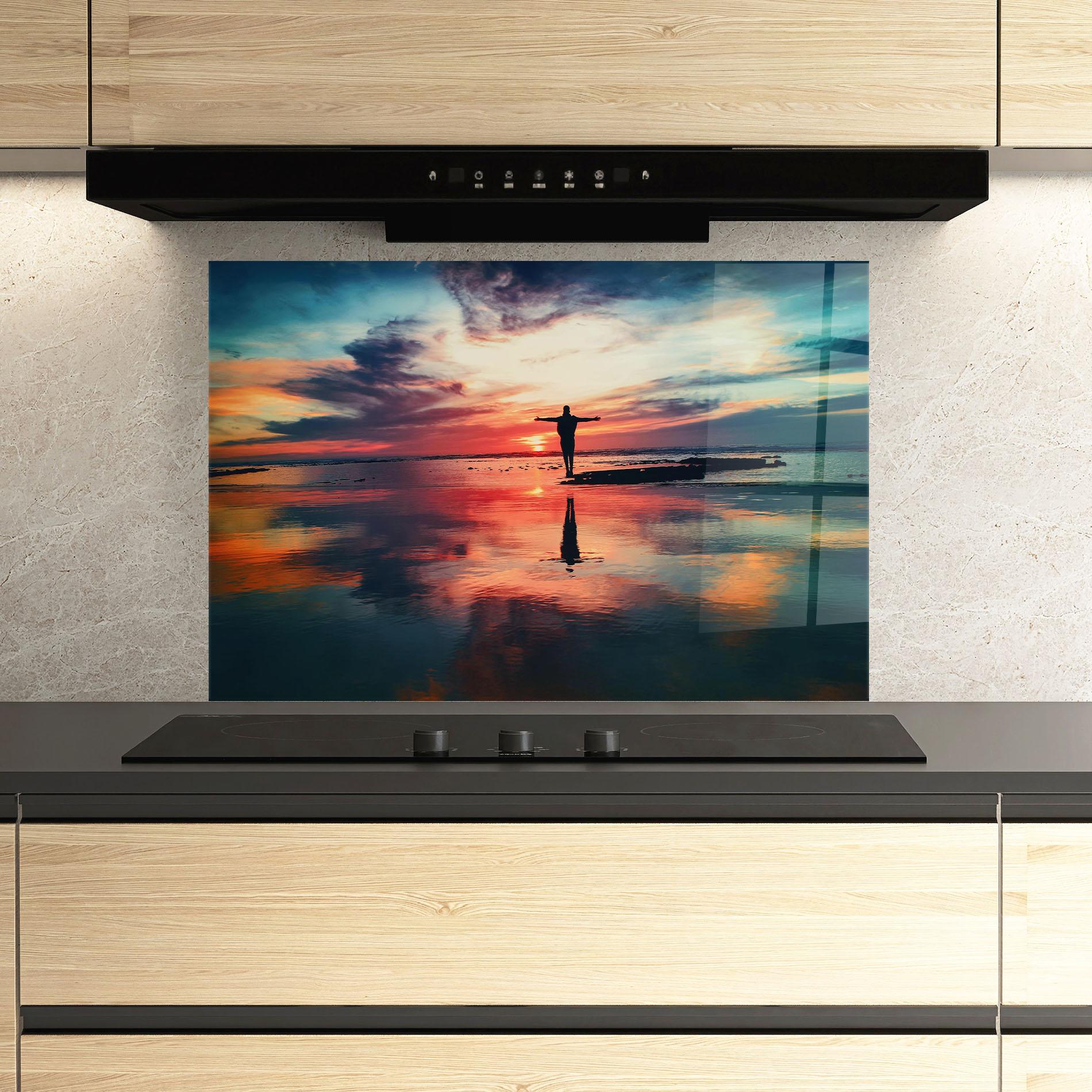 Стъклен панел за кухня Freedom Feeling mockup 3