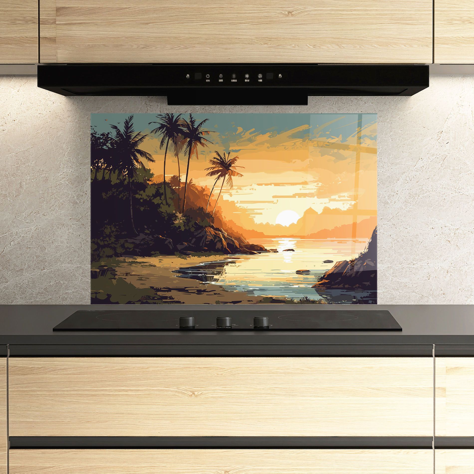 Green Yellow Sunset mockup 3