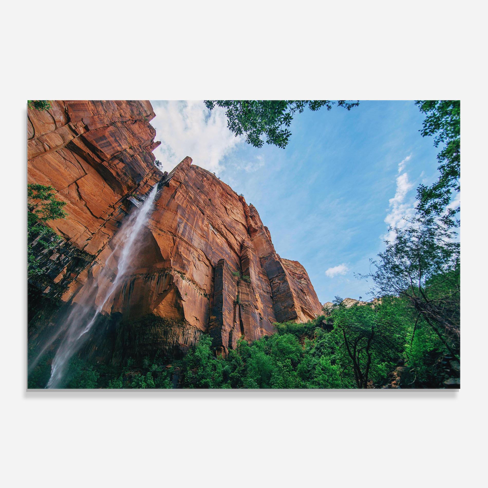 Стъклен панел за кухня Nature Pretty Waterfall mockup 0