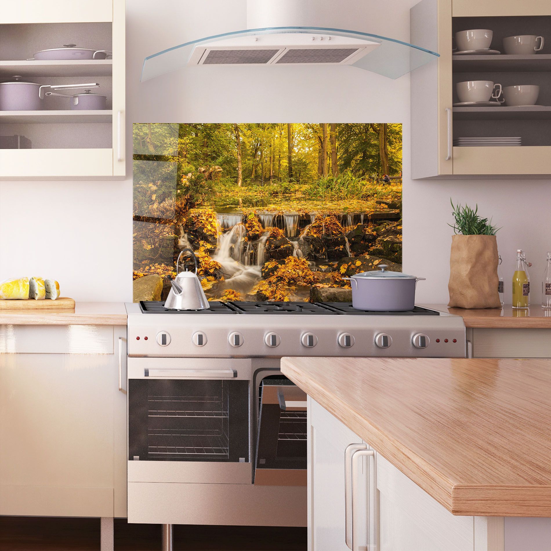 Autumn Pretty Waterfall mockup 1