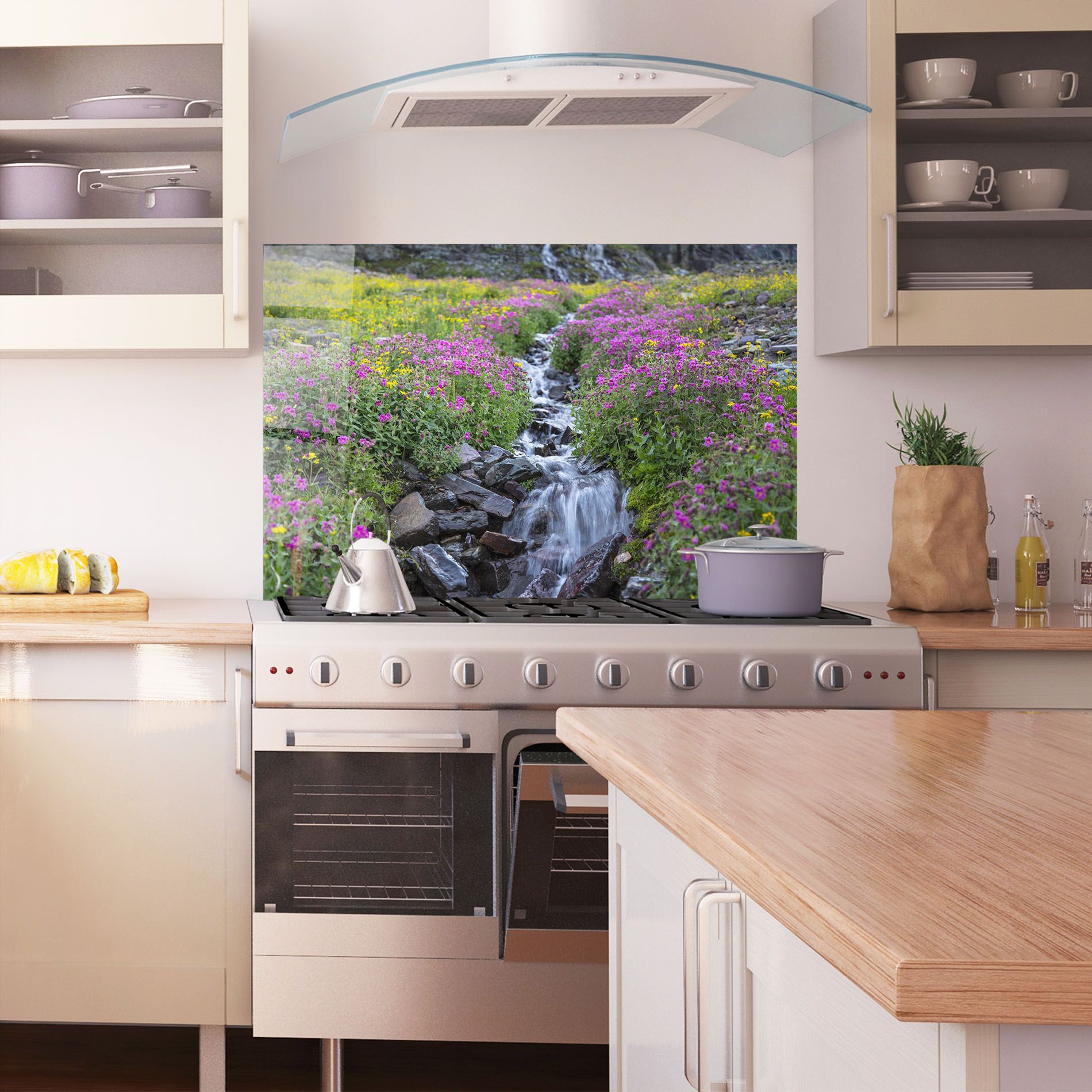 Purple Field Waterfall mockup 1