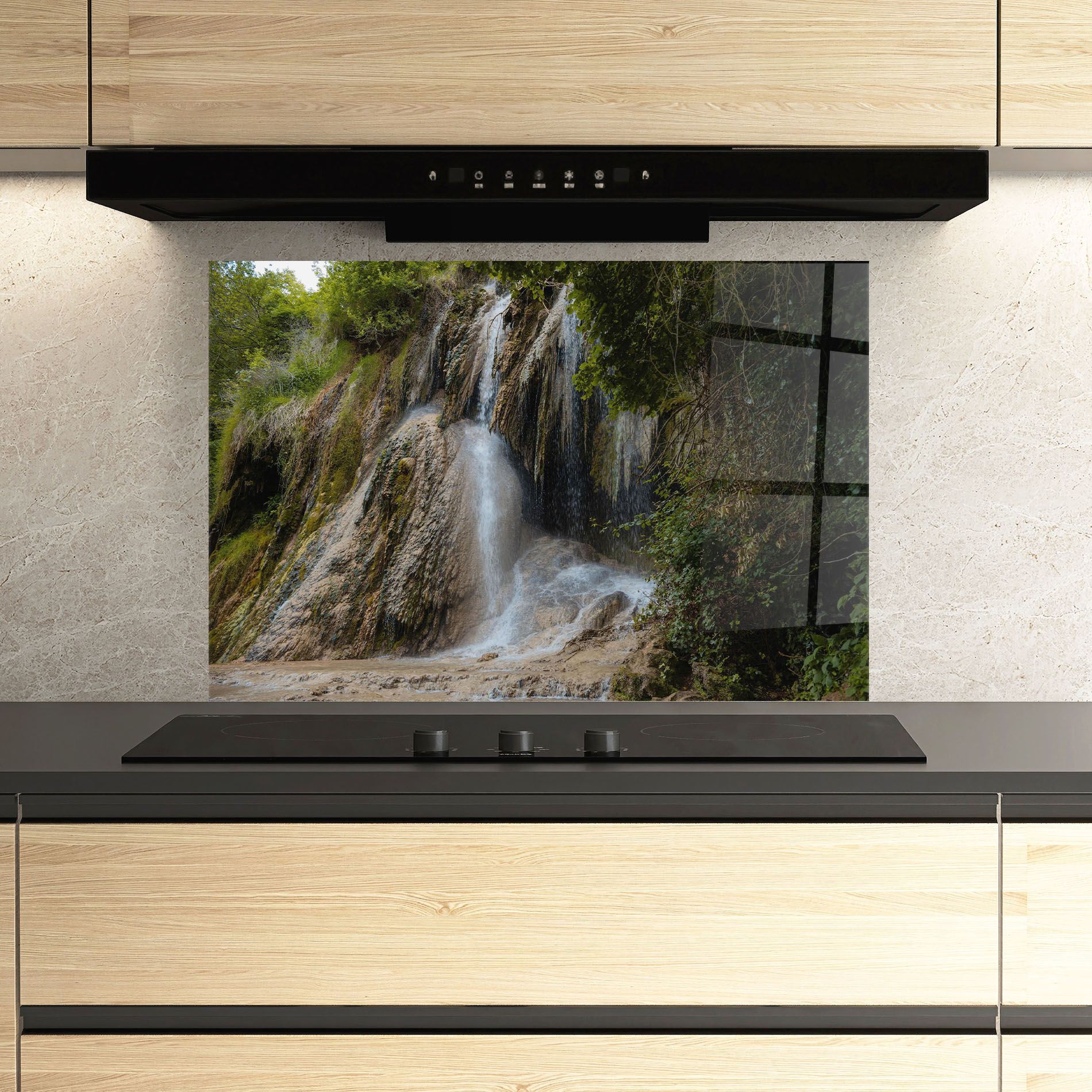 Pretty Waterfall Forest mockup 3