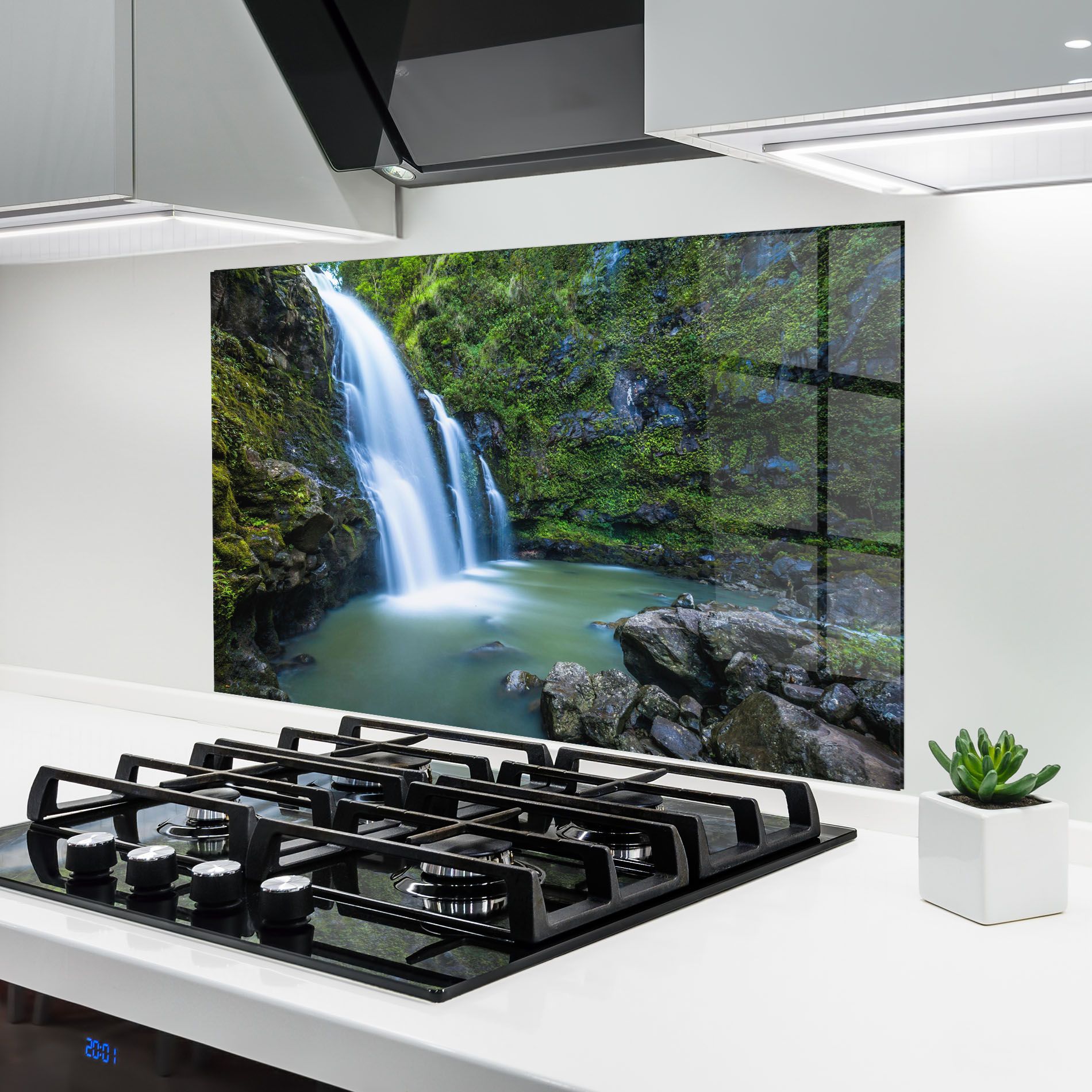 Swimming In Waterfall mockup 6