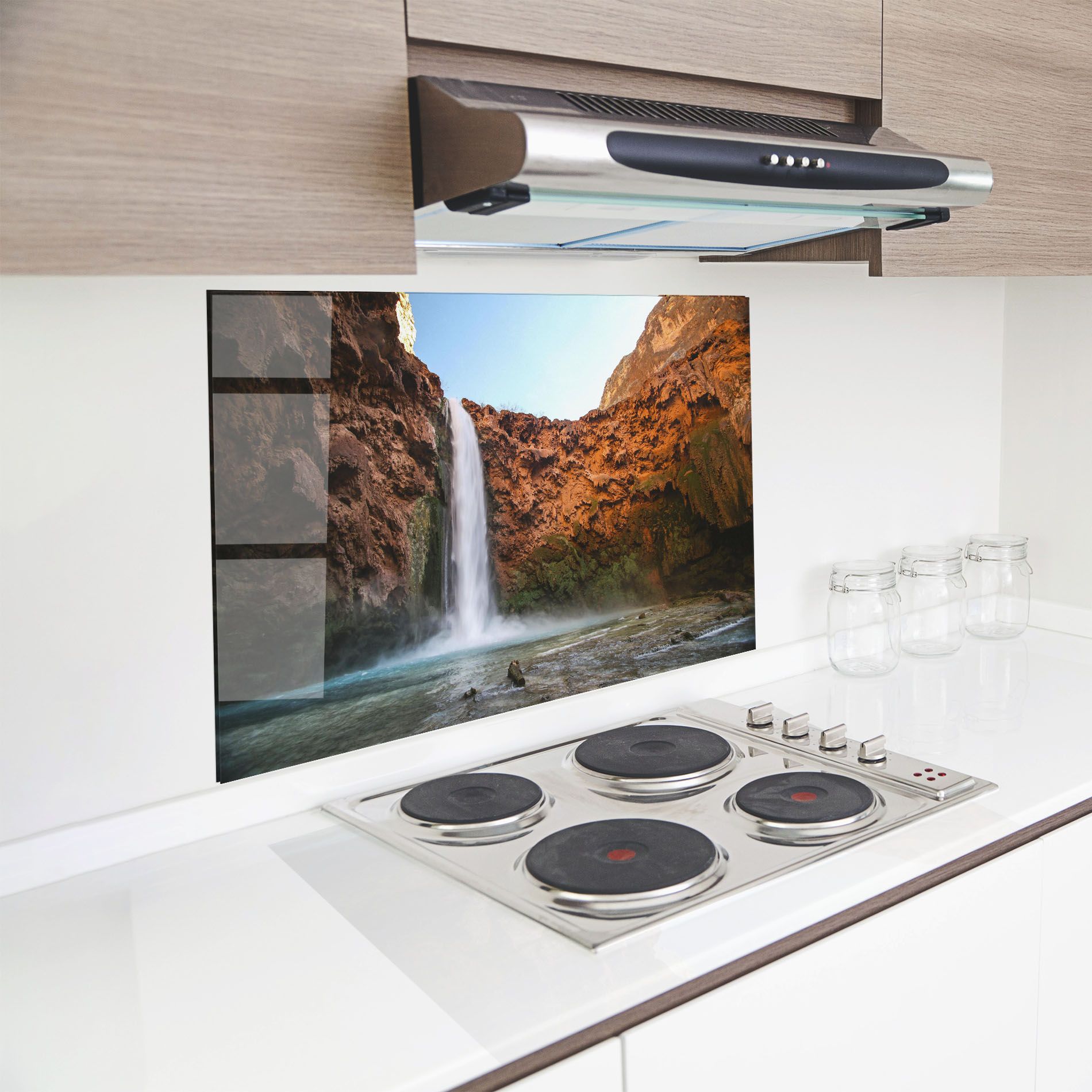 Orange Wall Waterfall mockup 8