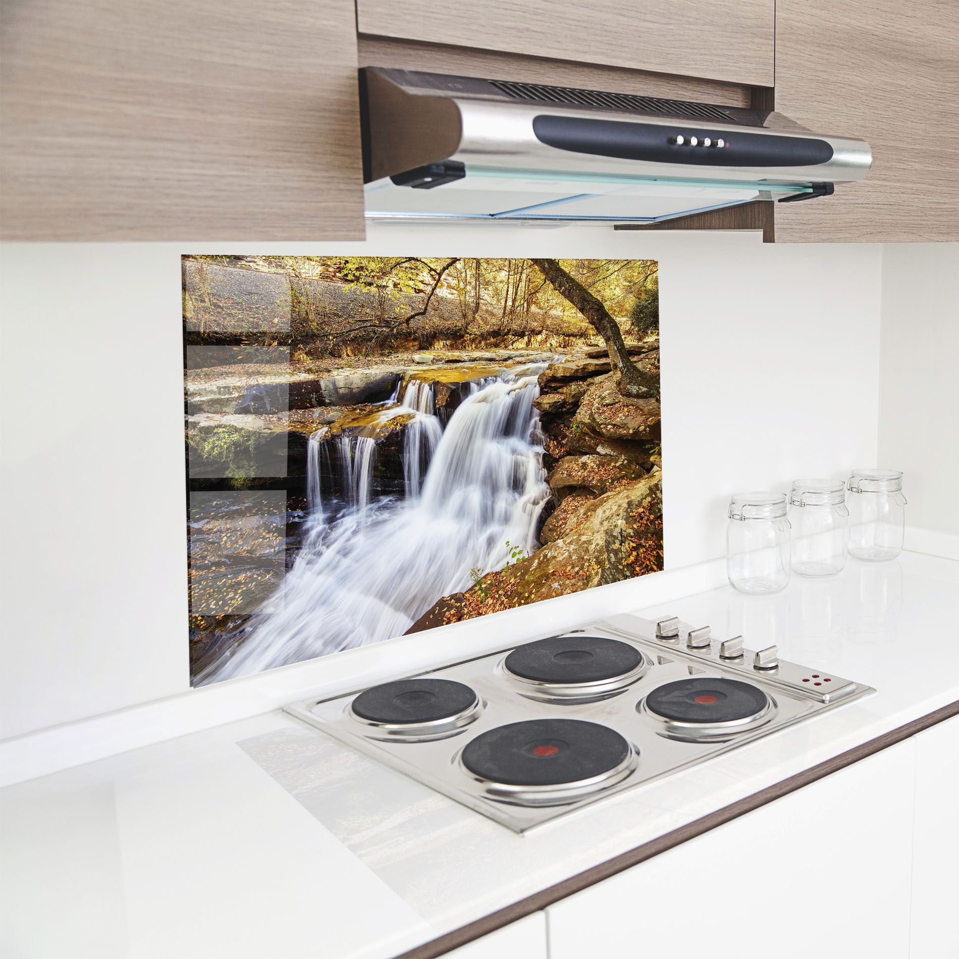 Pretty Autumn Waterfall mockup 8