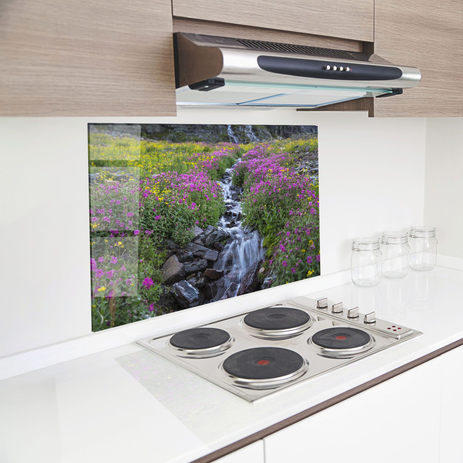 Purple Field Waterfall mockup 8