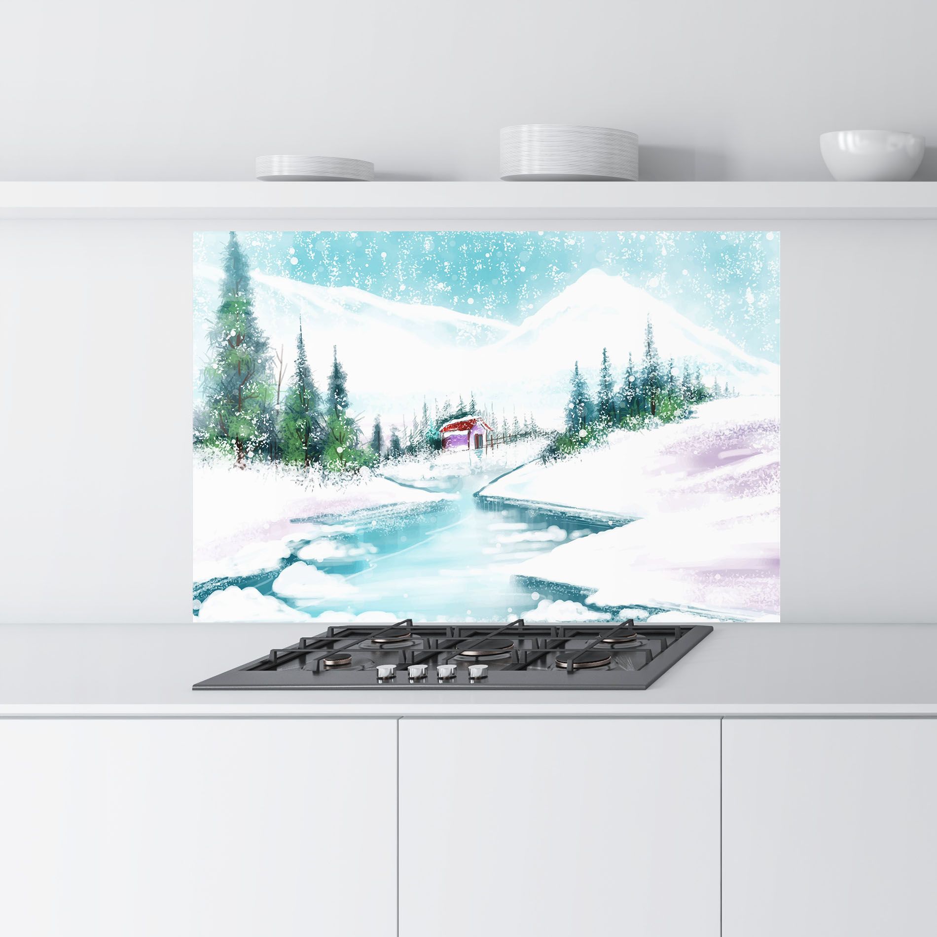 Purple House Winter mockup 9