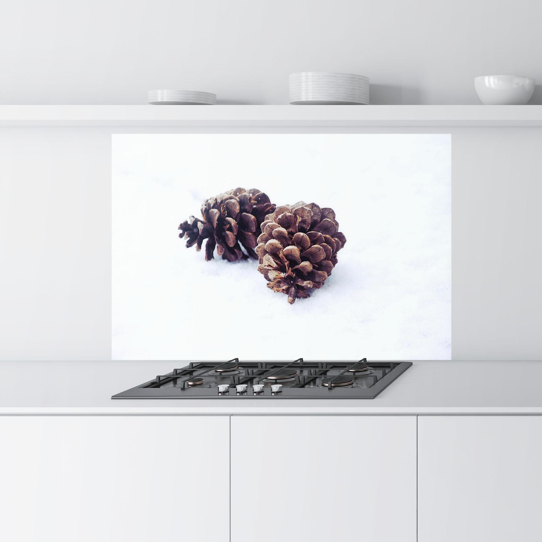 Стъклен панел за кухня Snow Cones mockup 9