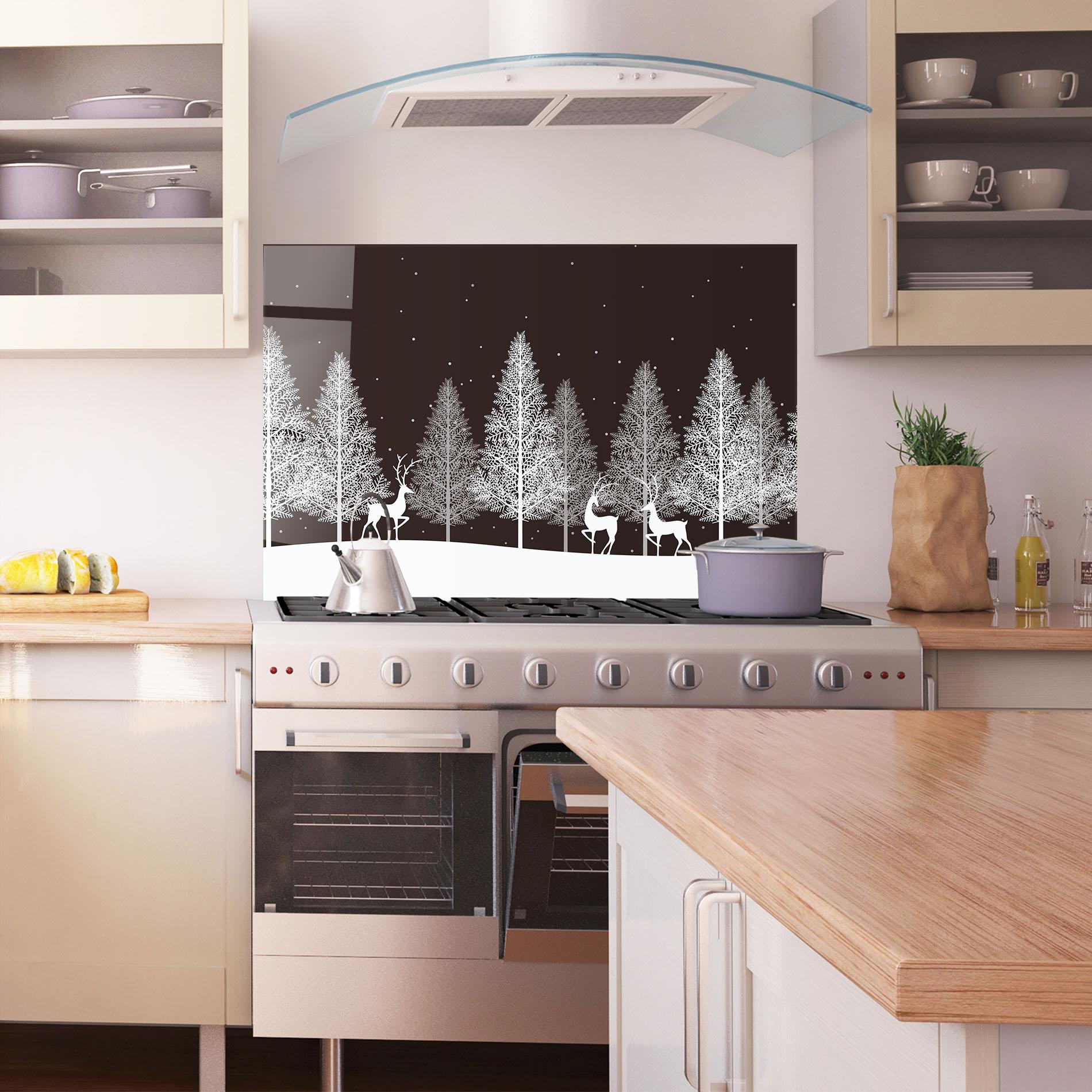 Стъклен панел за кухня Brown Sky Winter mockup 1