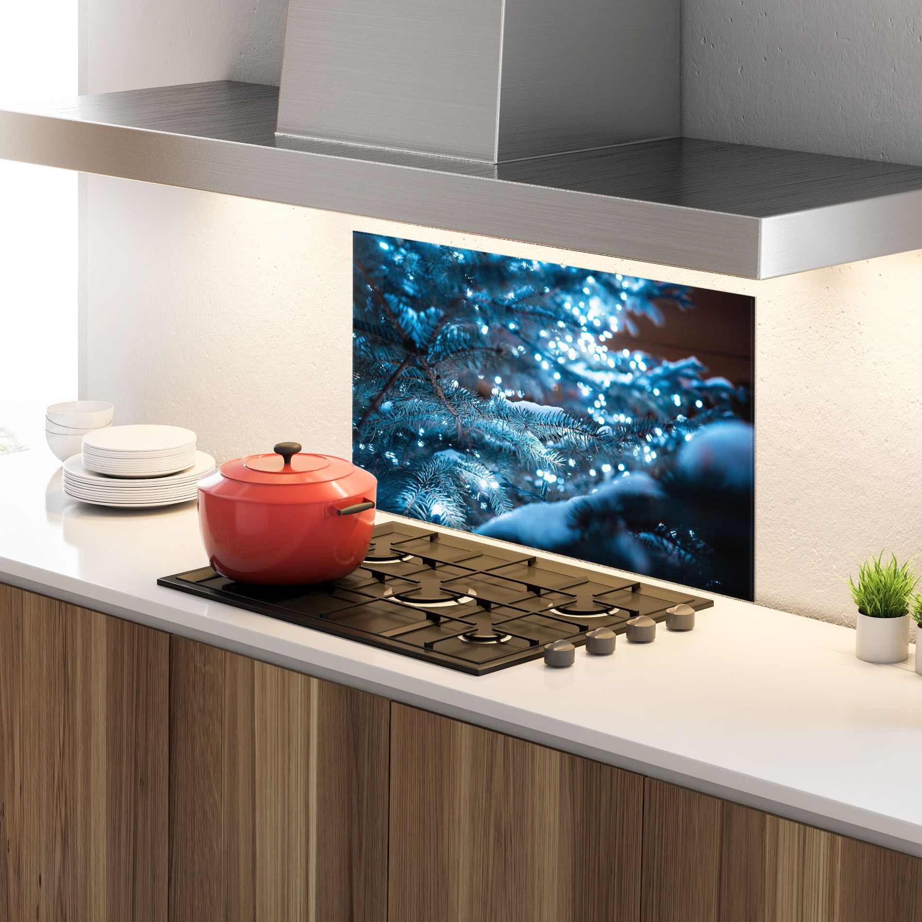 Blue Christmas Tree mockup 4