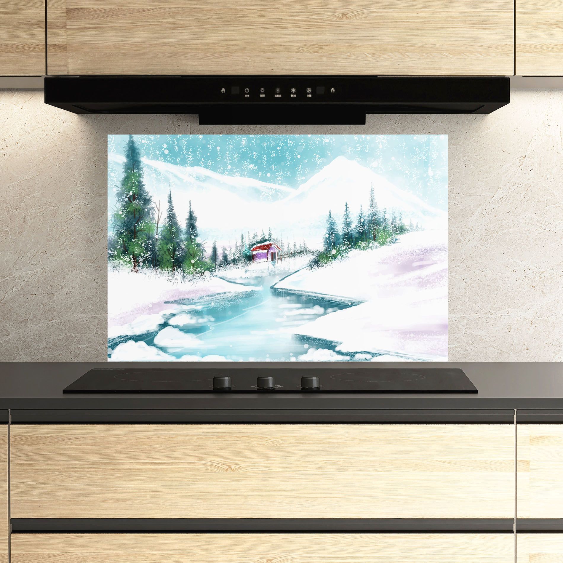 Purple House Winter mockup 3