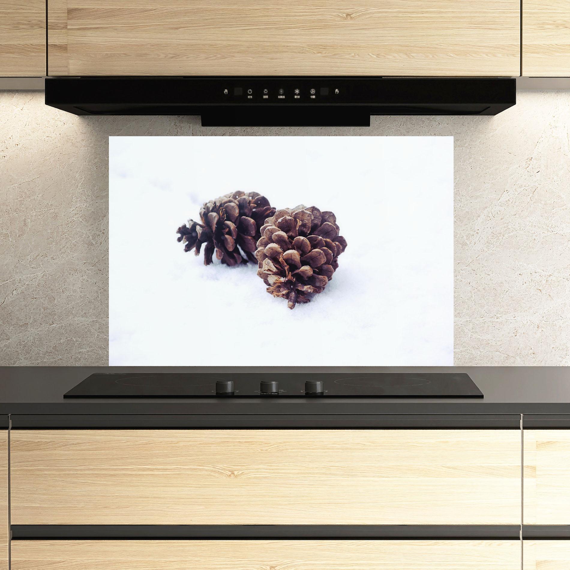 Стъклен панел за кухня Snow Cones mockup 3