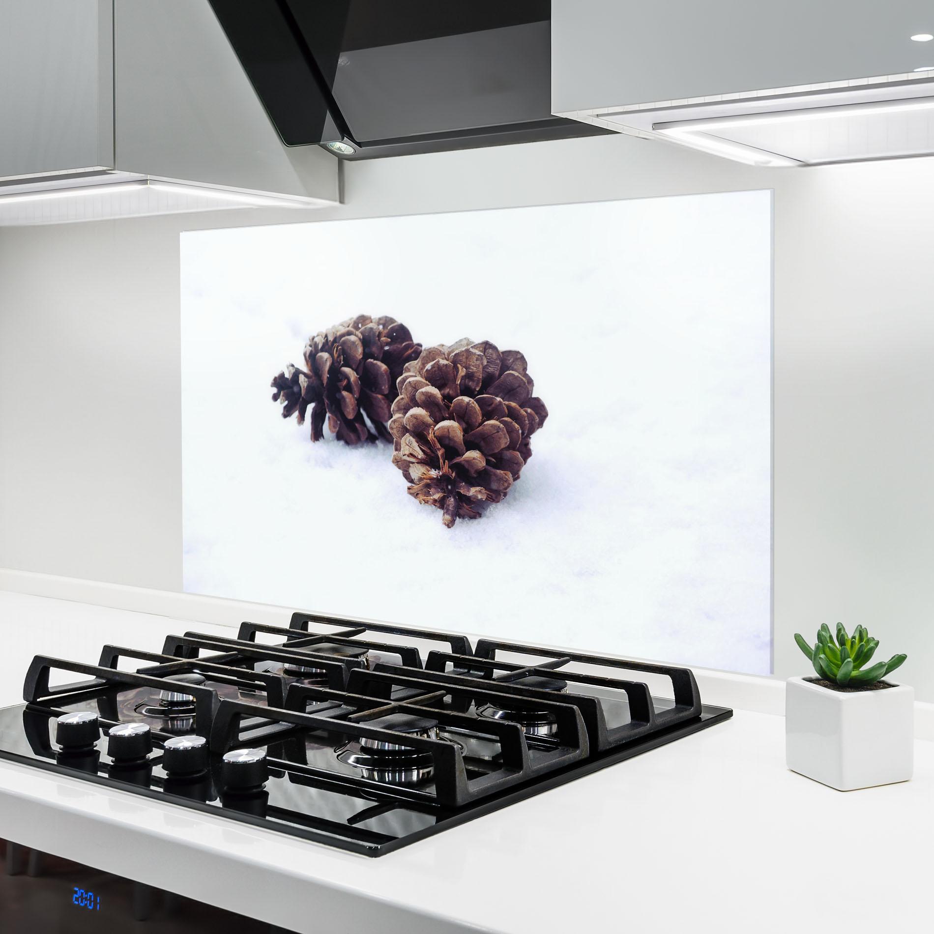 Стъклен панел за кухня Snow Cones mockup 6