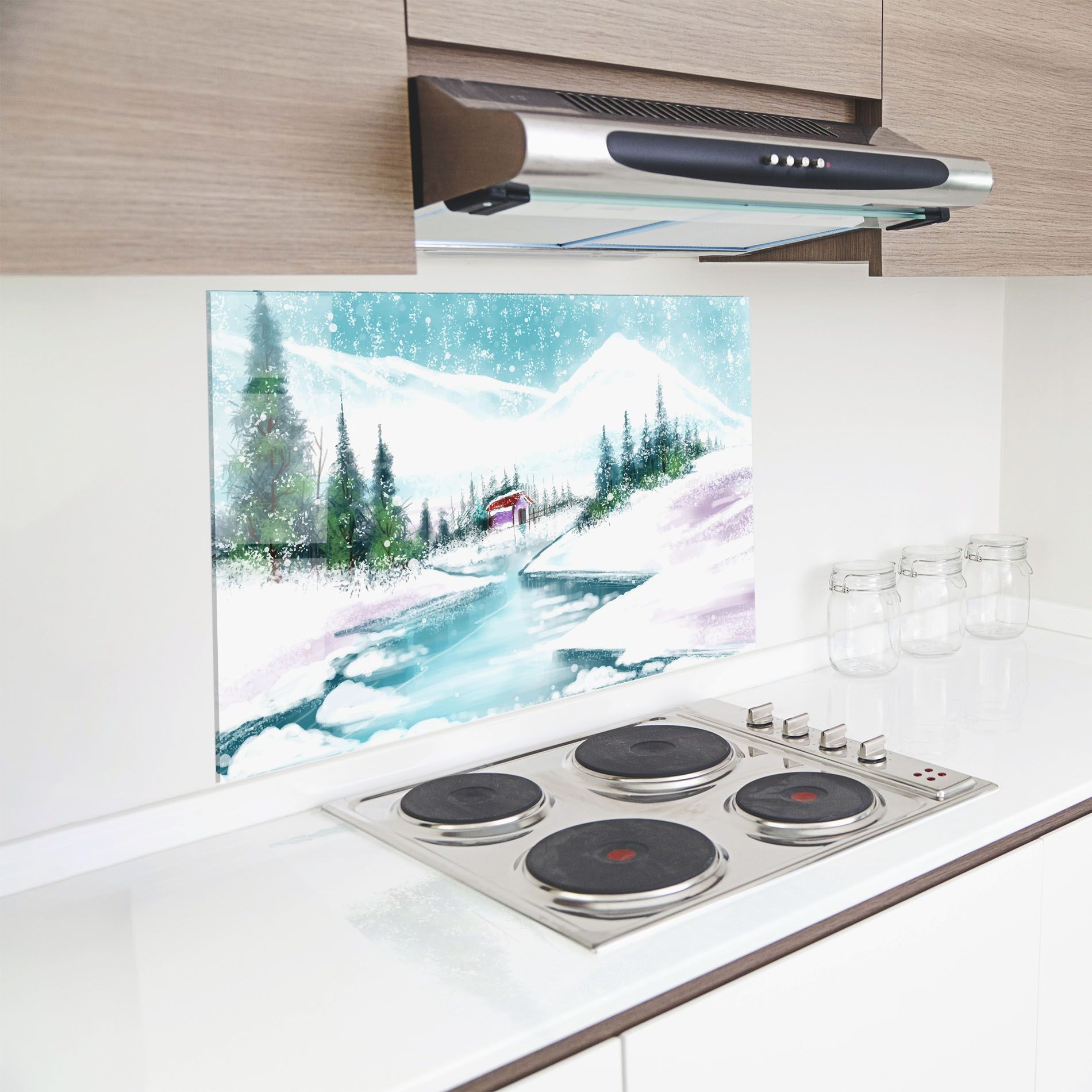 Purple House Winter mockup 8