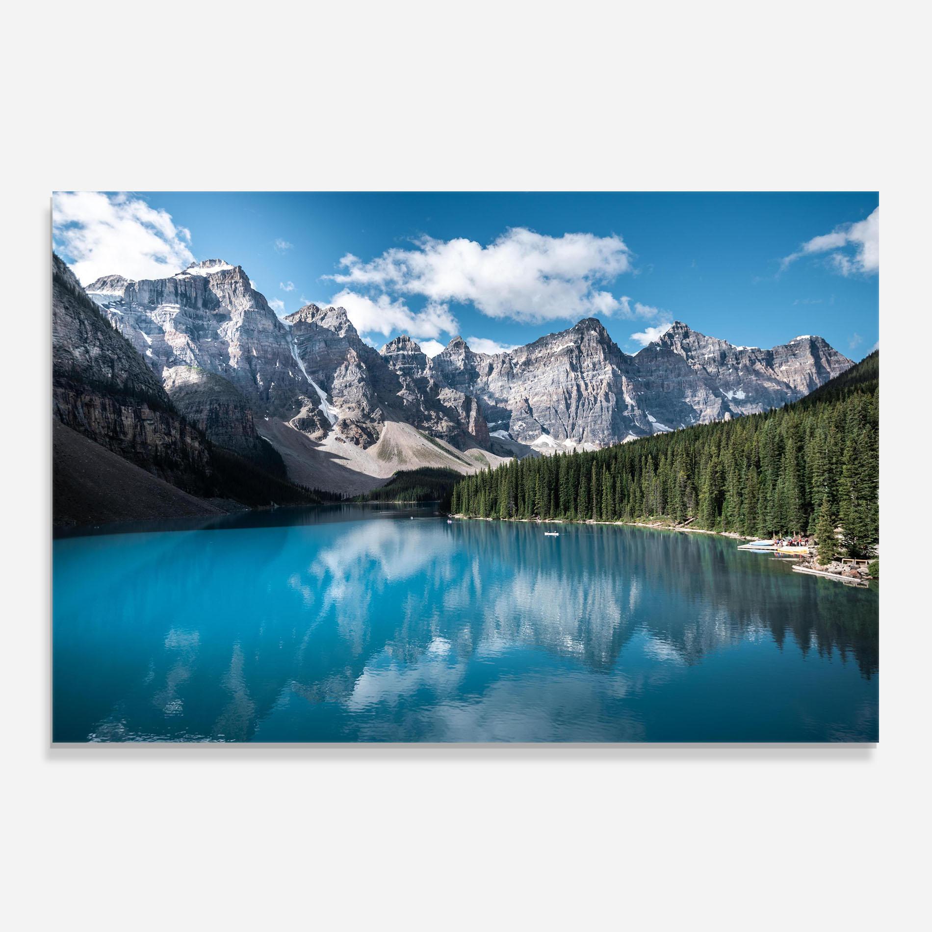 Стъклен панел за кухня Beautiful Lake Canada mockup 0
