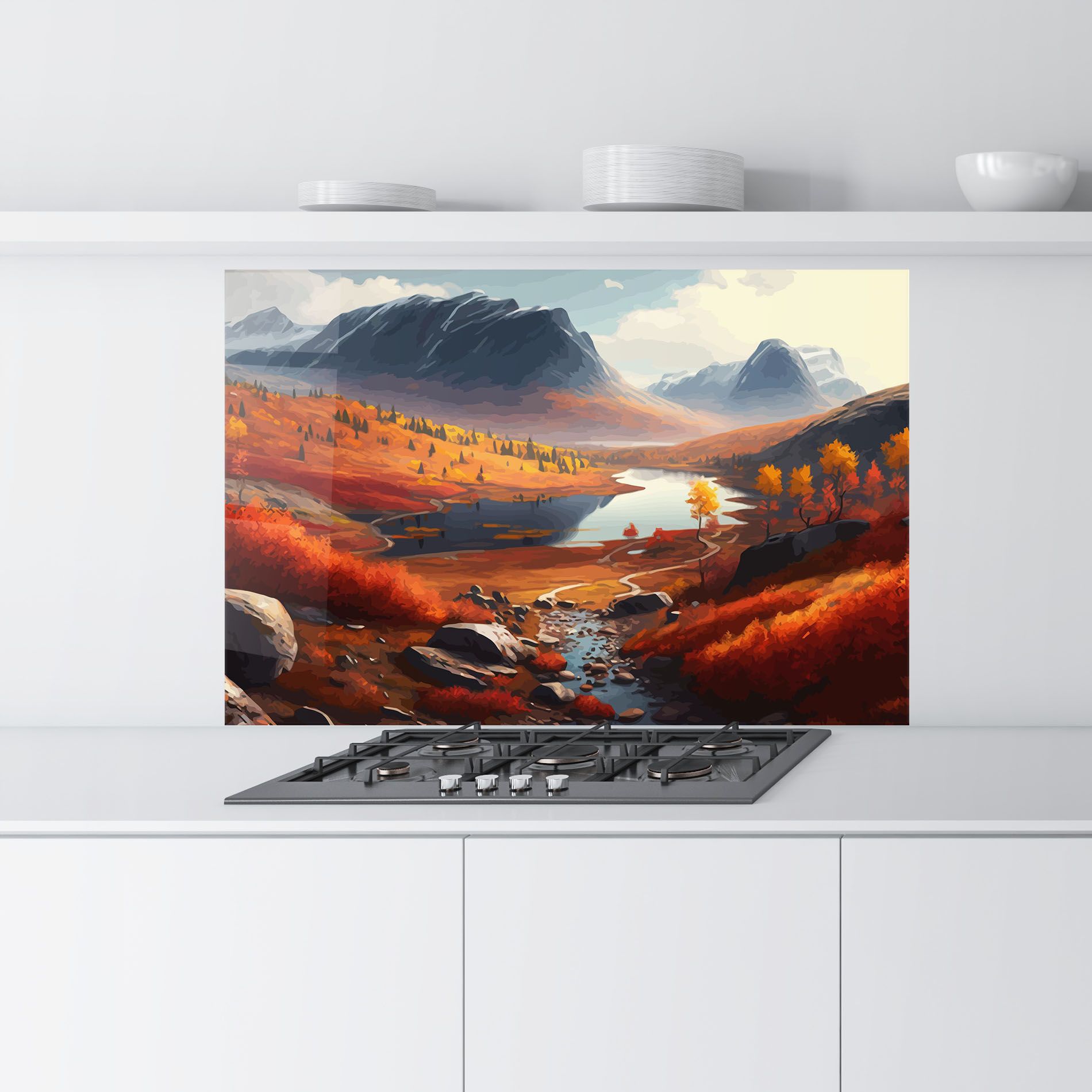 Autumn Field Lake mockup 9