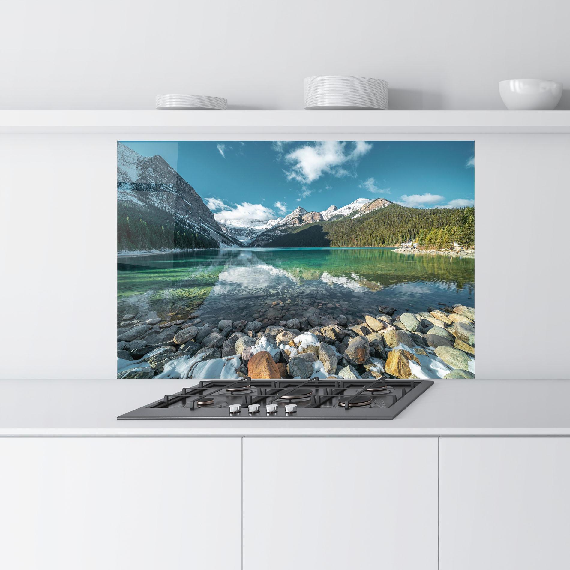 Стъклен панел за кухня Breathtaking View mockup 9