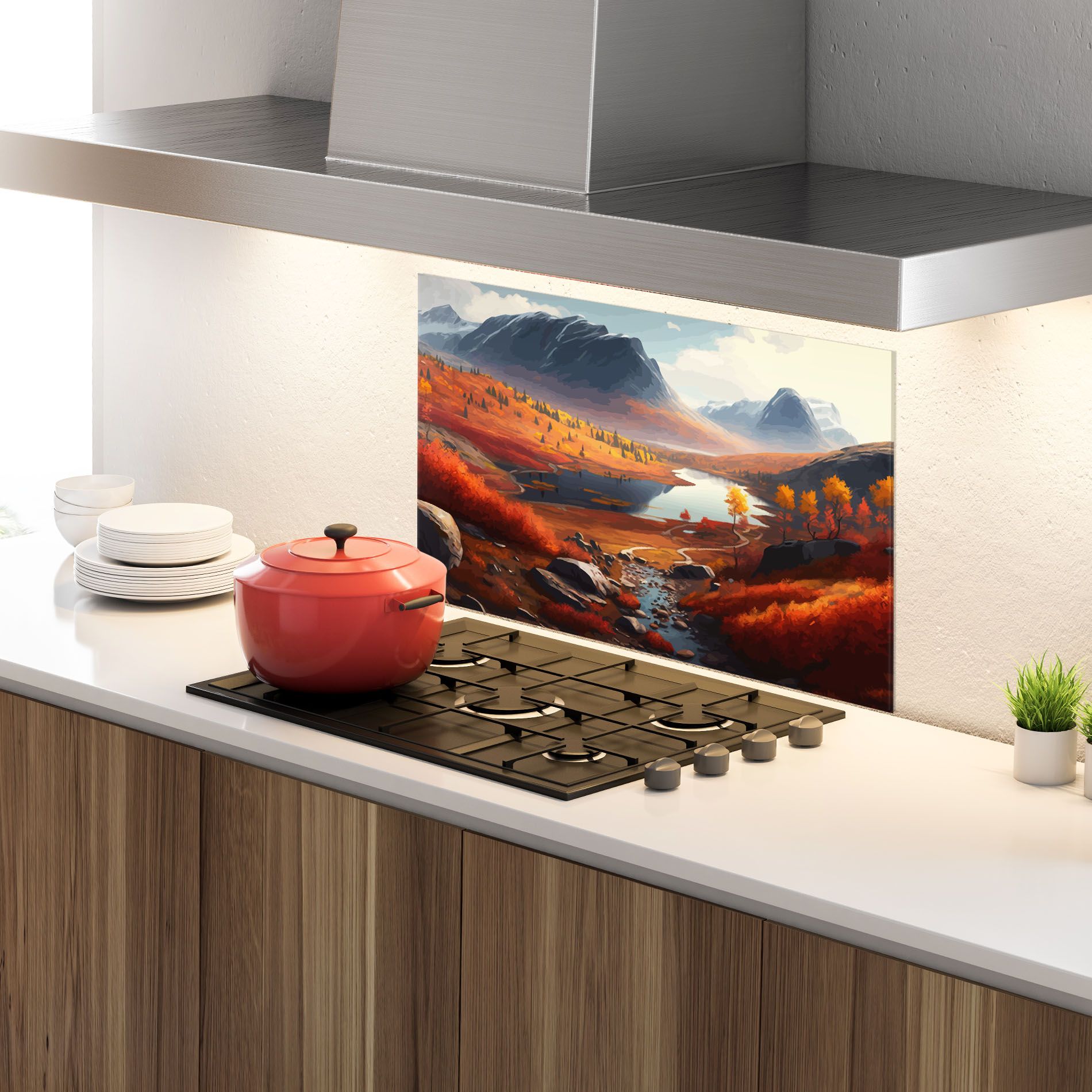 Autumn Field Lake mockup 4