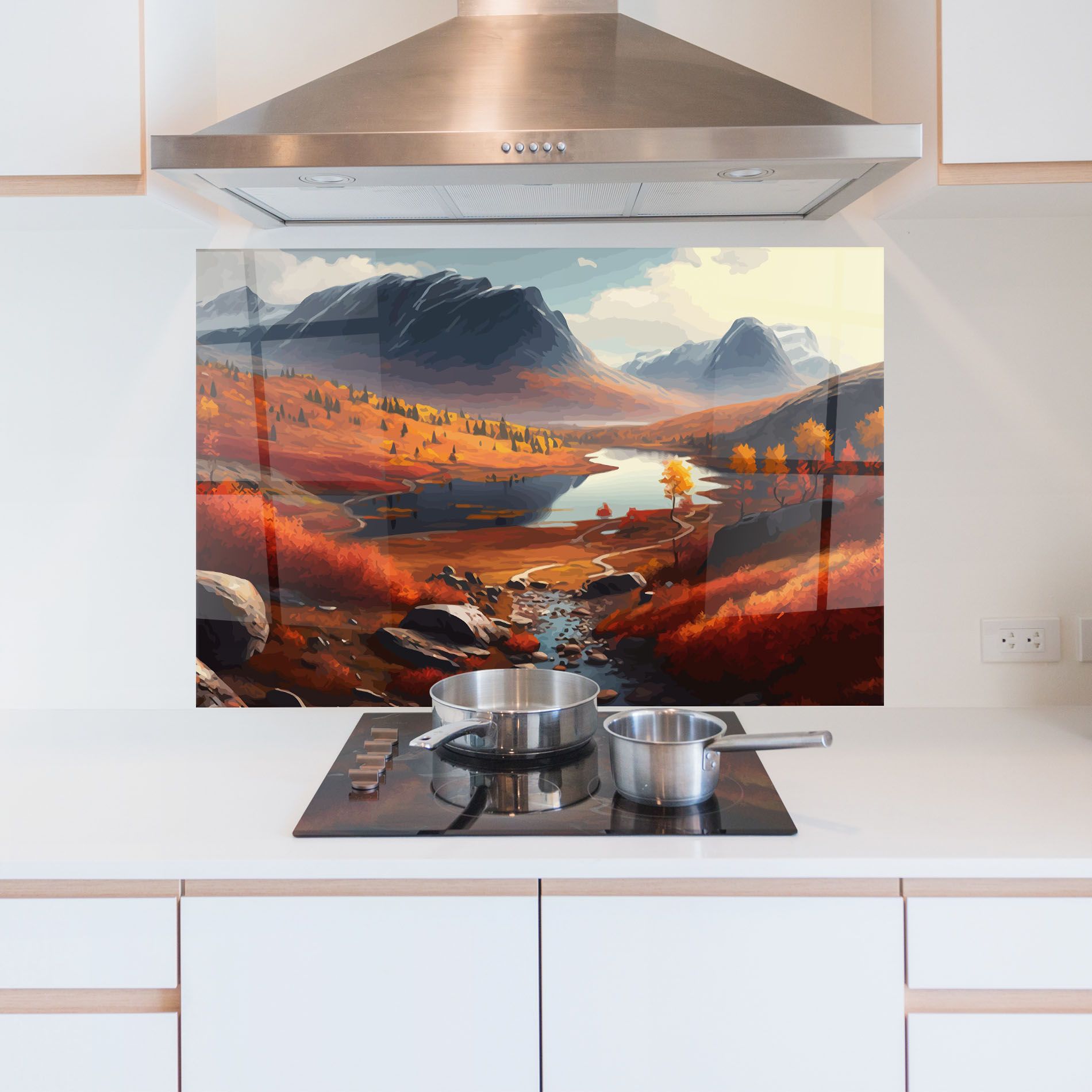 Autumn Field Lake mockup 5