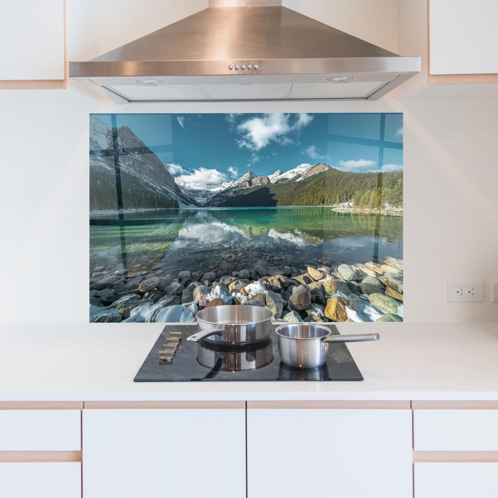 Стъклен панел за кухня Breathtaking View mockup 5