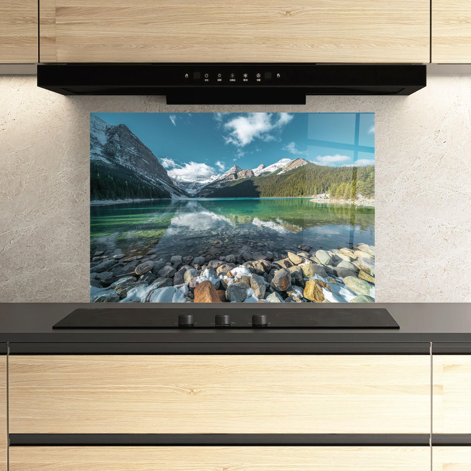 Стъклен панел за кухня Breathtaking View mockup 3