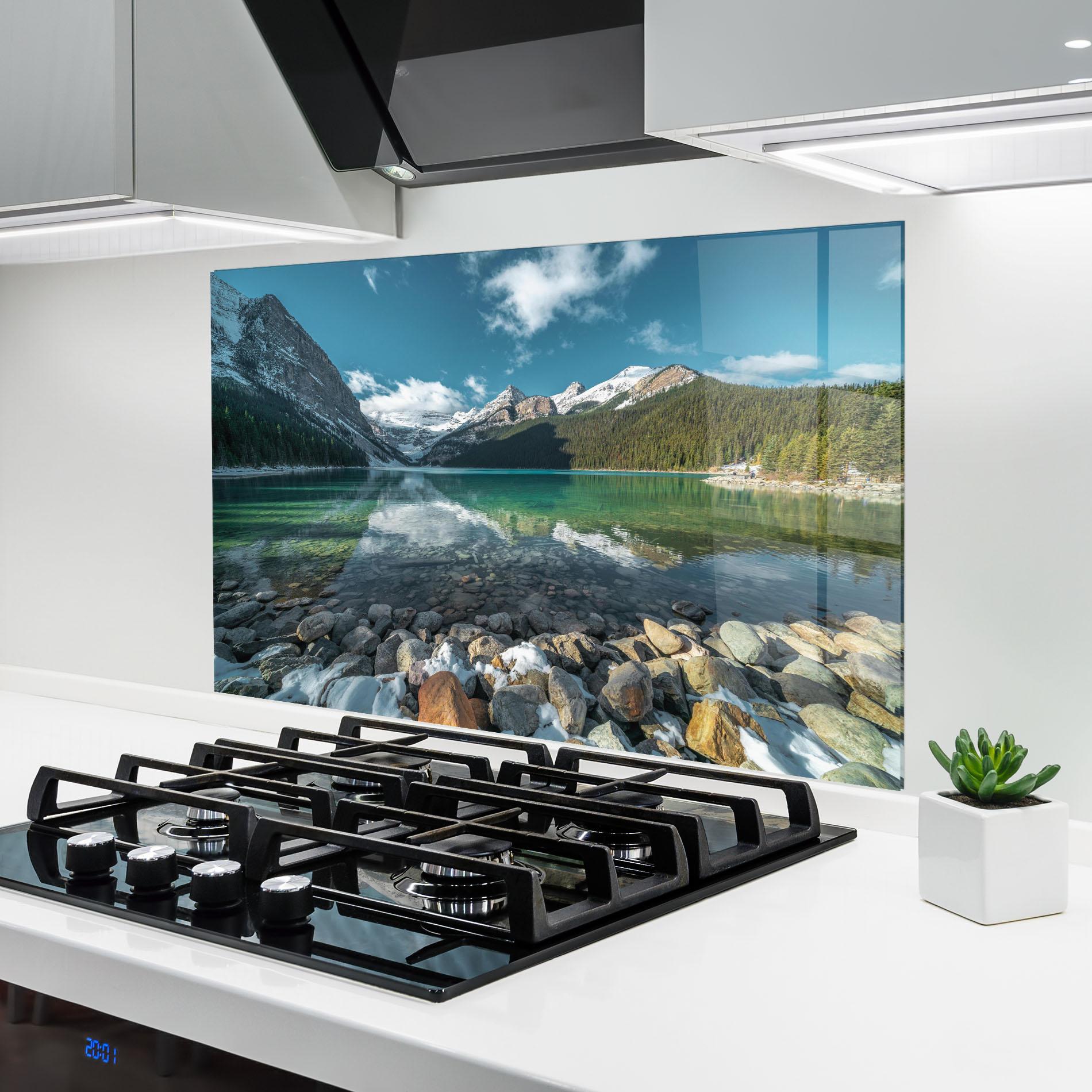Стъклен панел за кухня Breathtaking View mockup 6