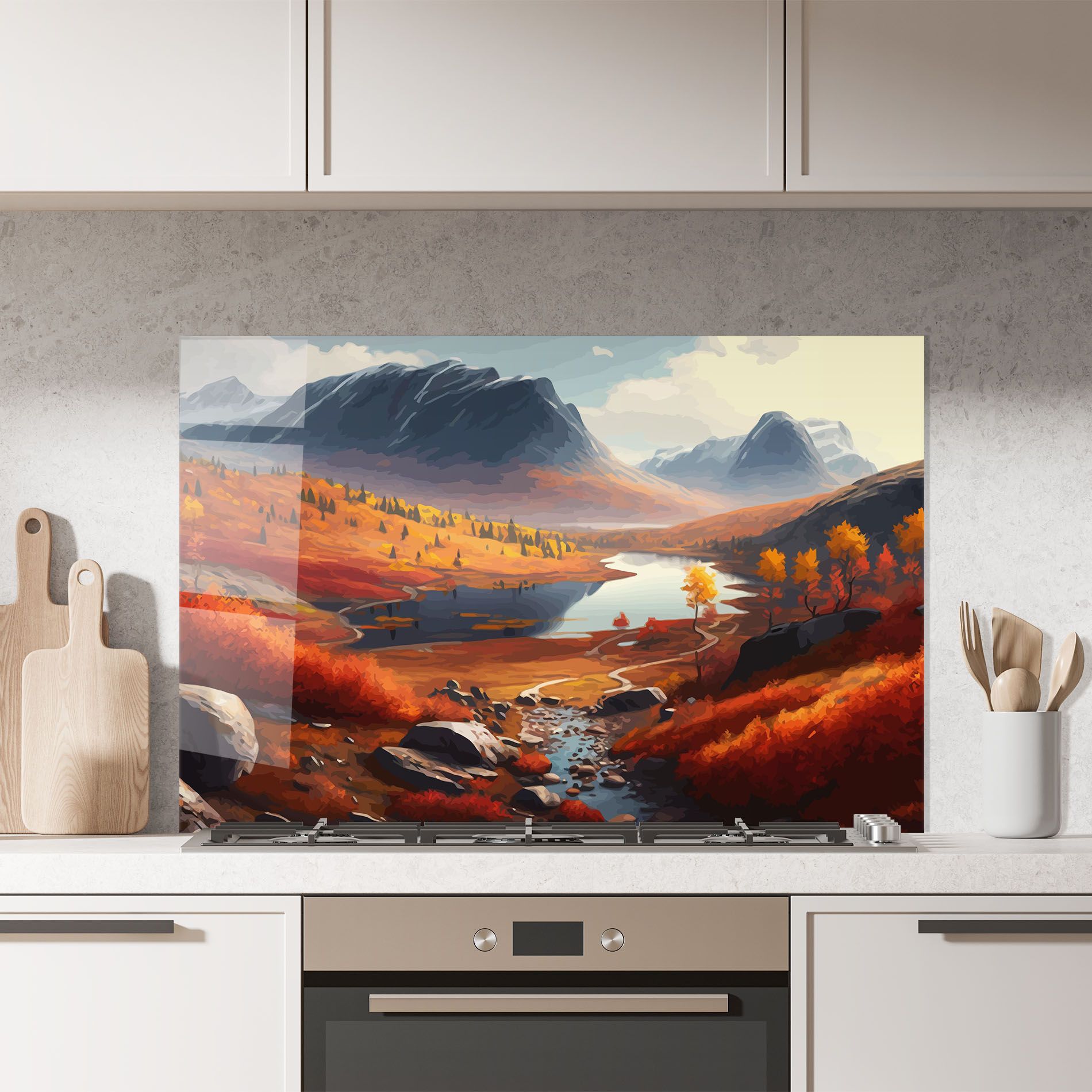 Autumn Field Lake mockup 7