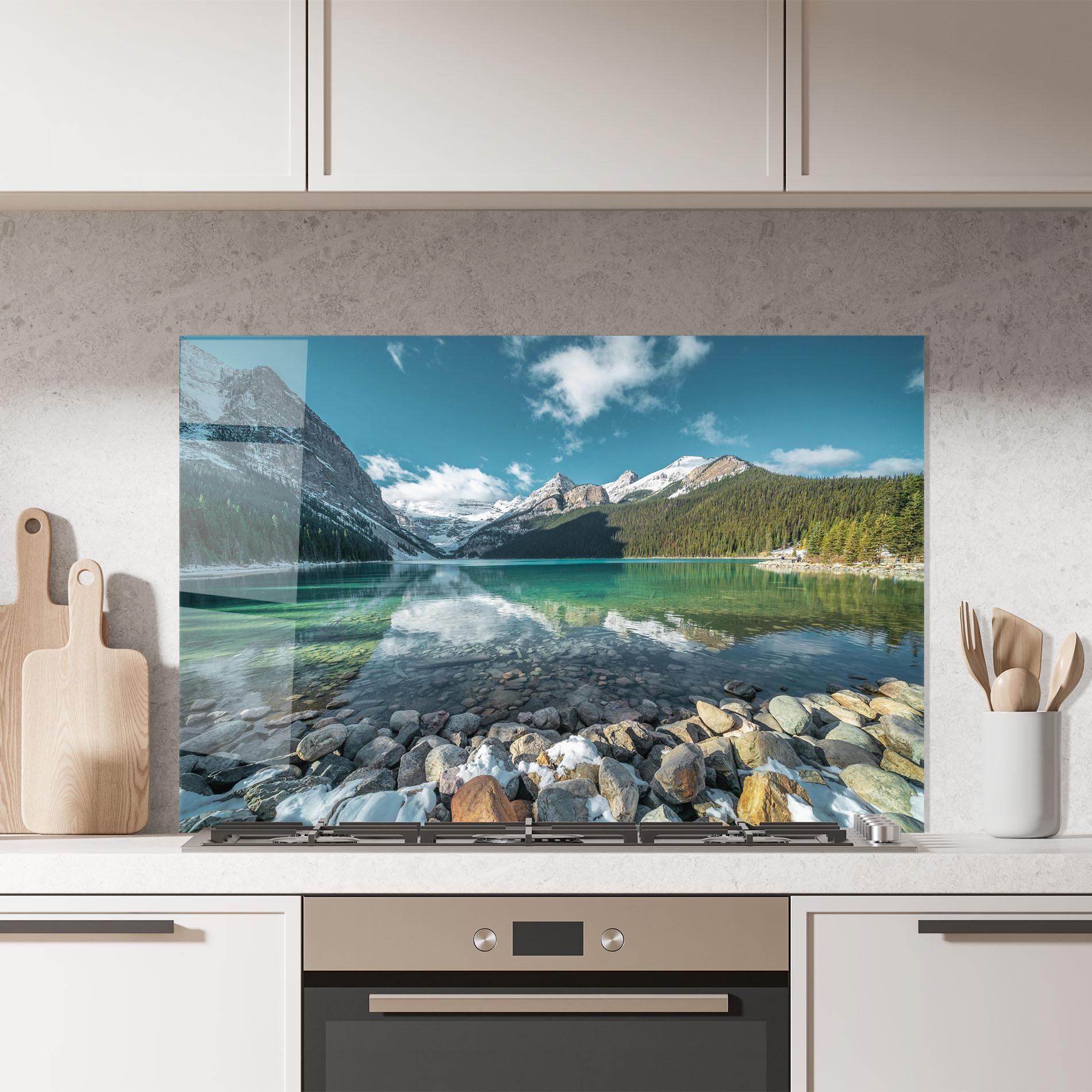 Стъклен панел за кухня Breathtaking View mockup 7