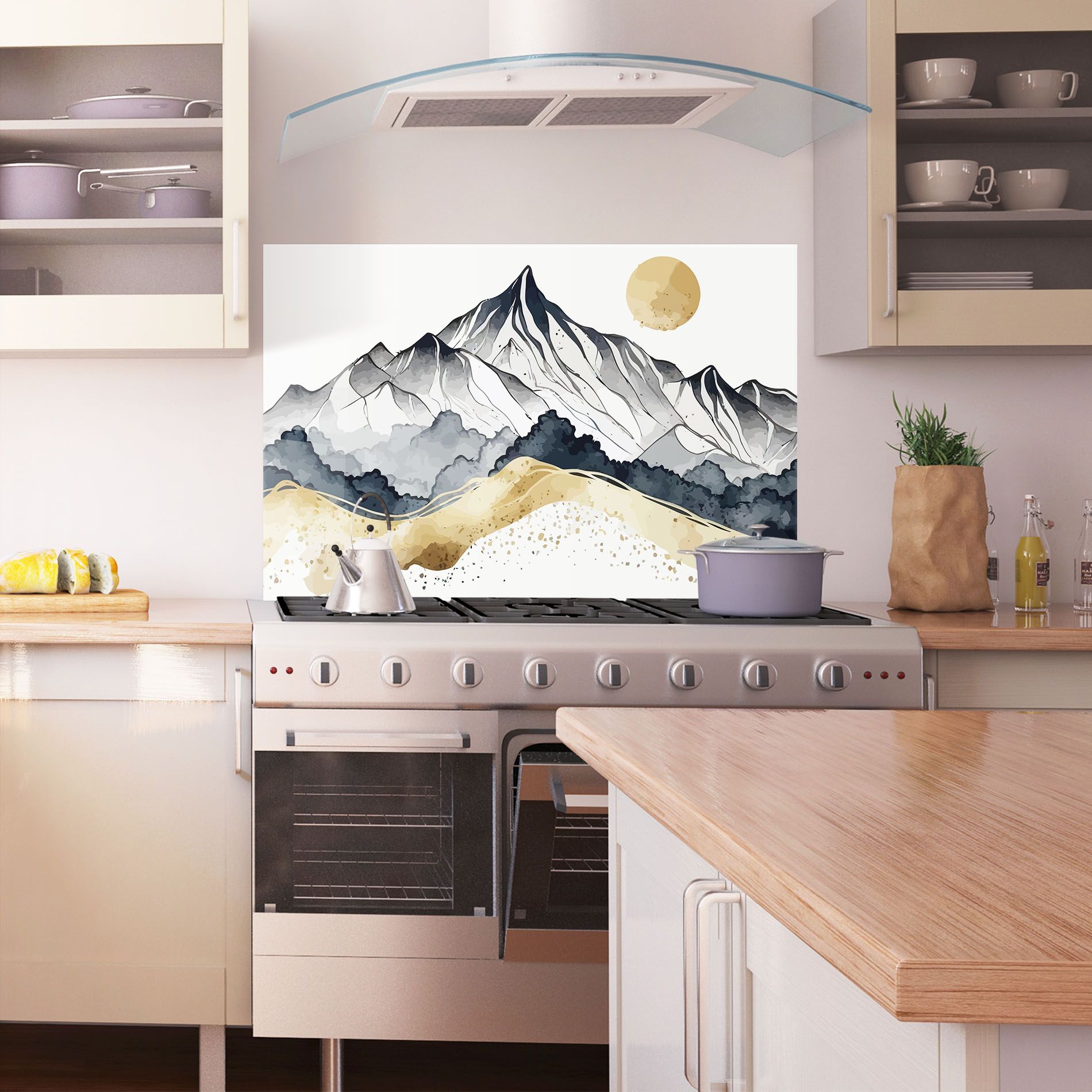 Grey Gold Mountain mockup 1