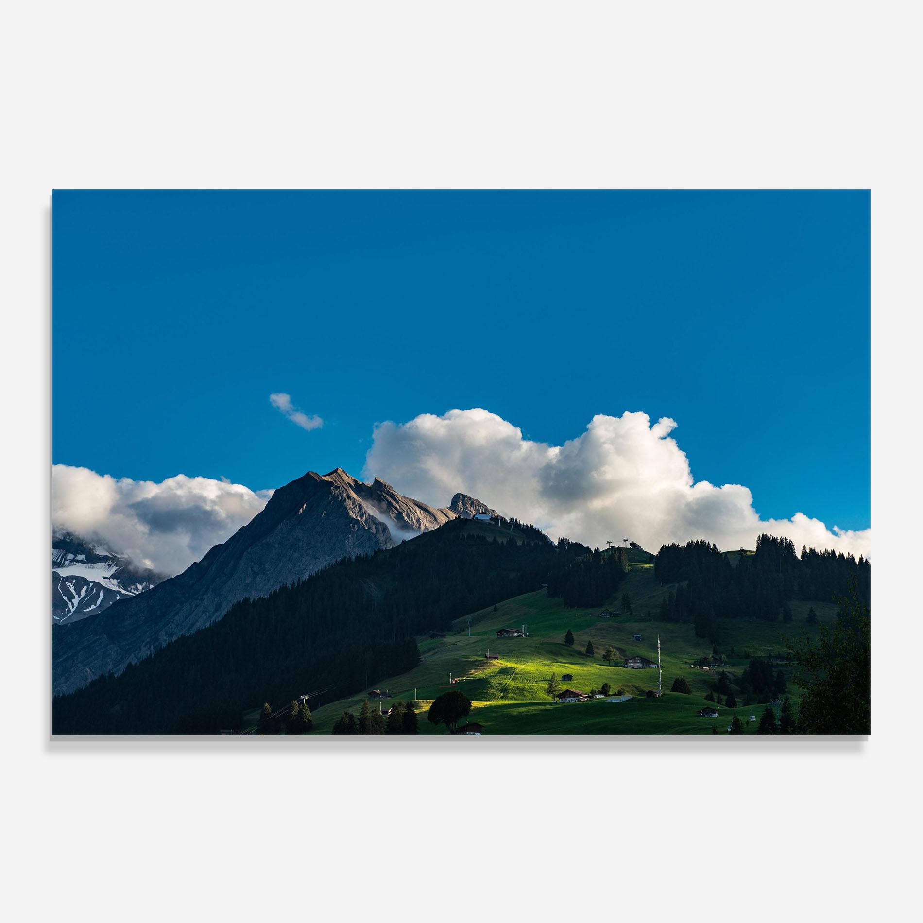 Стъклен панел за кухня Beautiful Mountain Cloud View mockup 0
