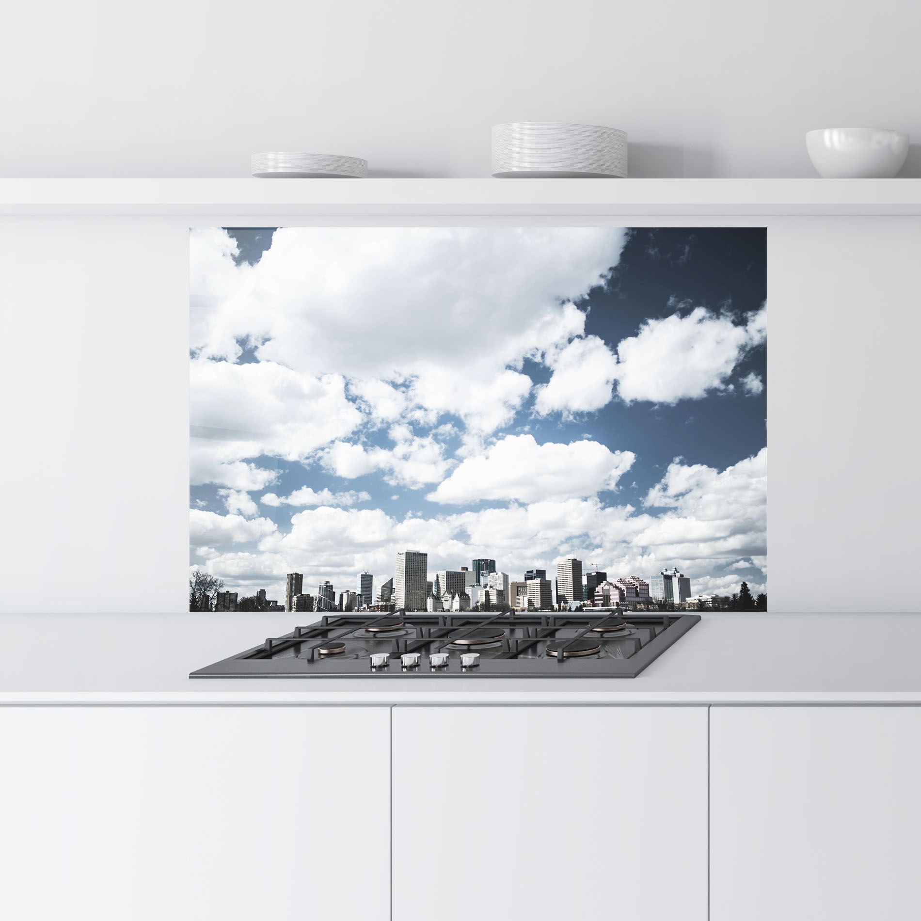Clouds Over City mockup 9