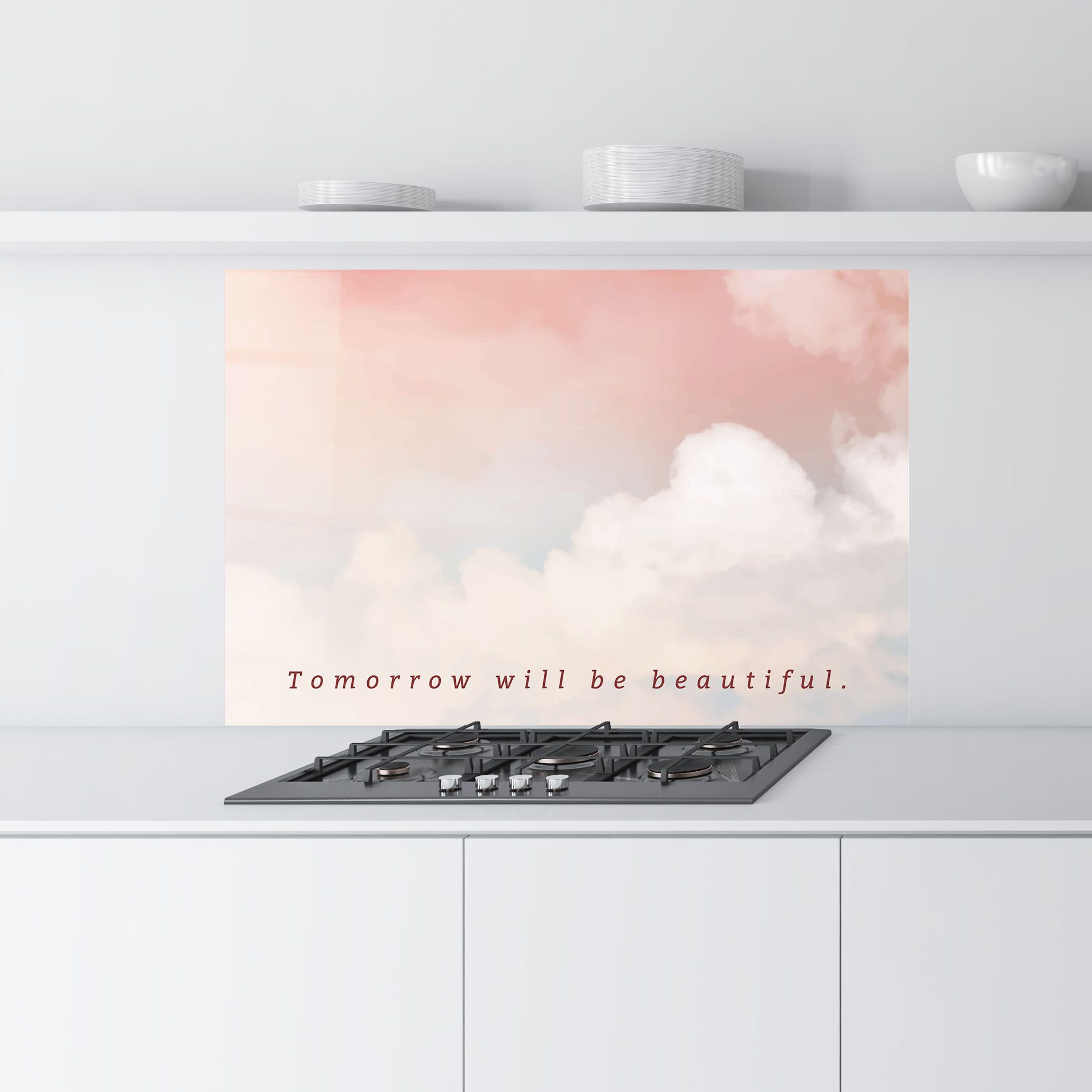 Clouds Text Pink Blue mockup 9